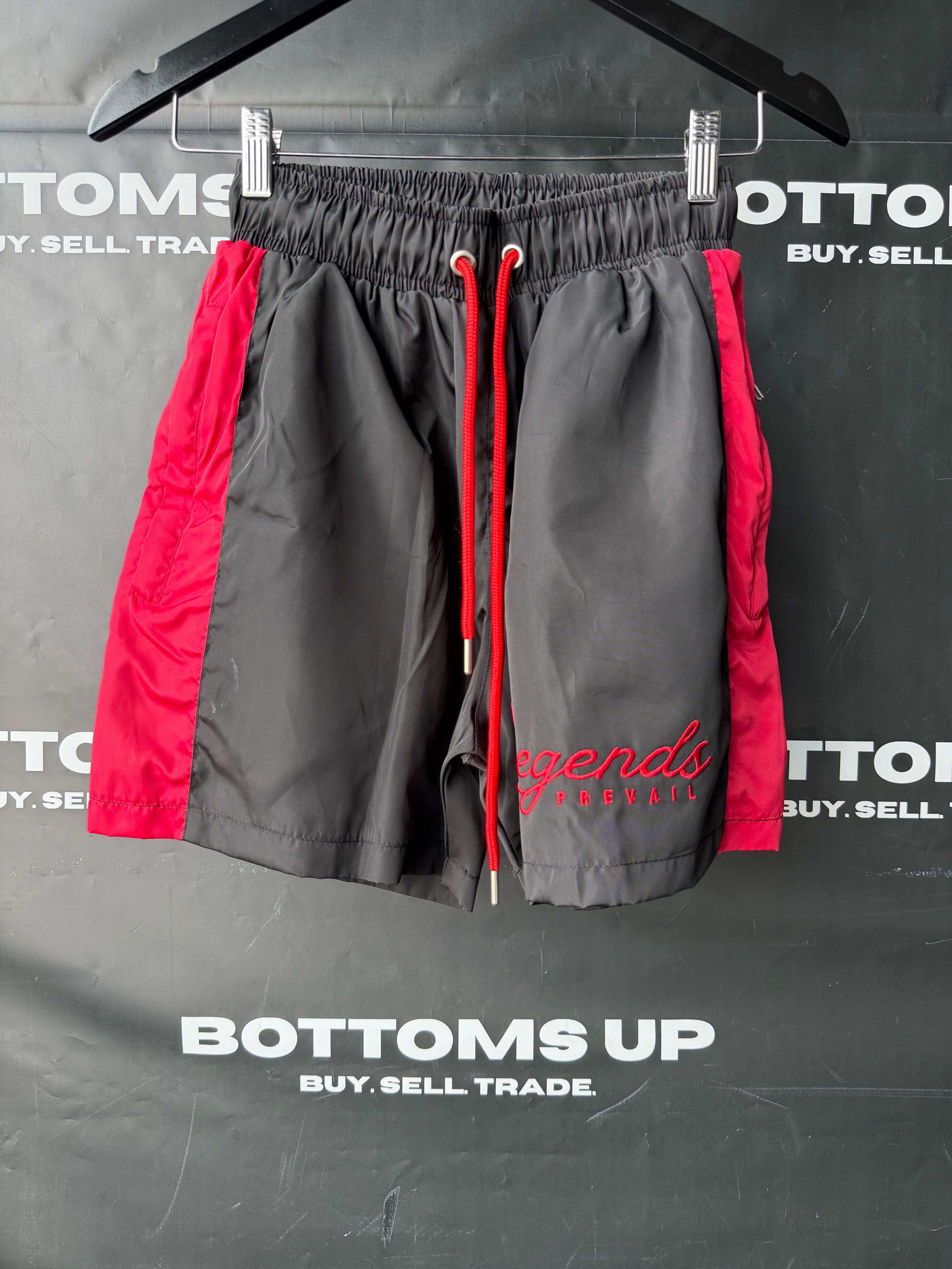Legends Prevail Short Sleeve Windbreaker Set in Black and Red