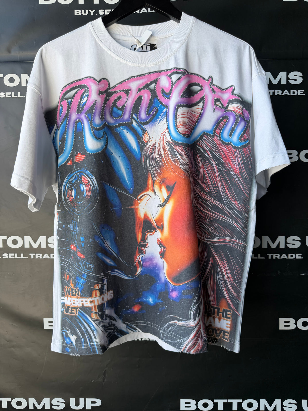 Rich Oni Temptation Graphic T-Shirt In White