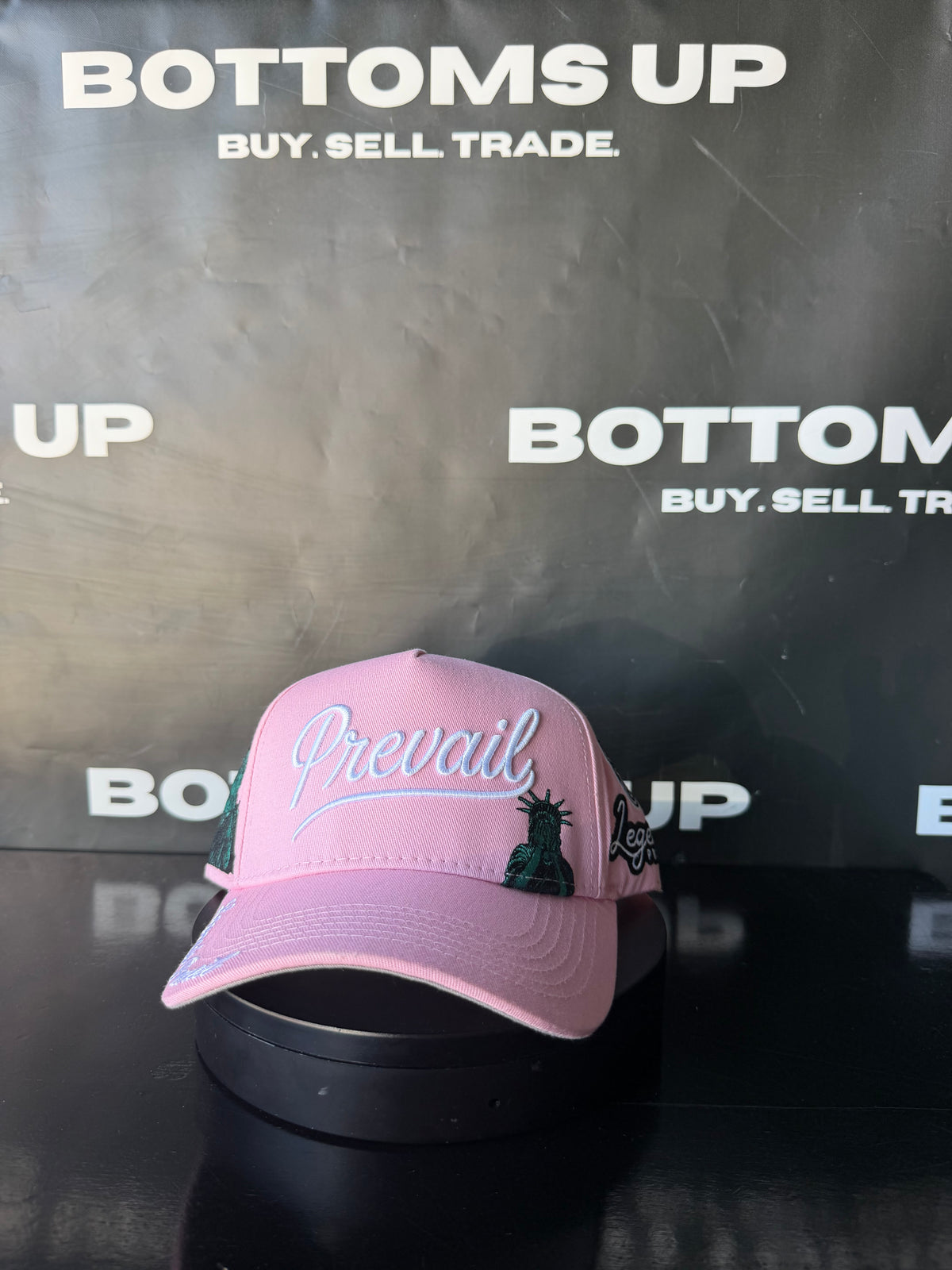 Legends Prevail Prevail Snapback Hat in Pink