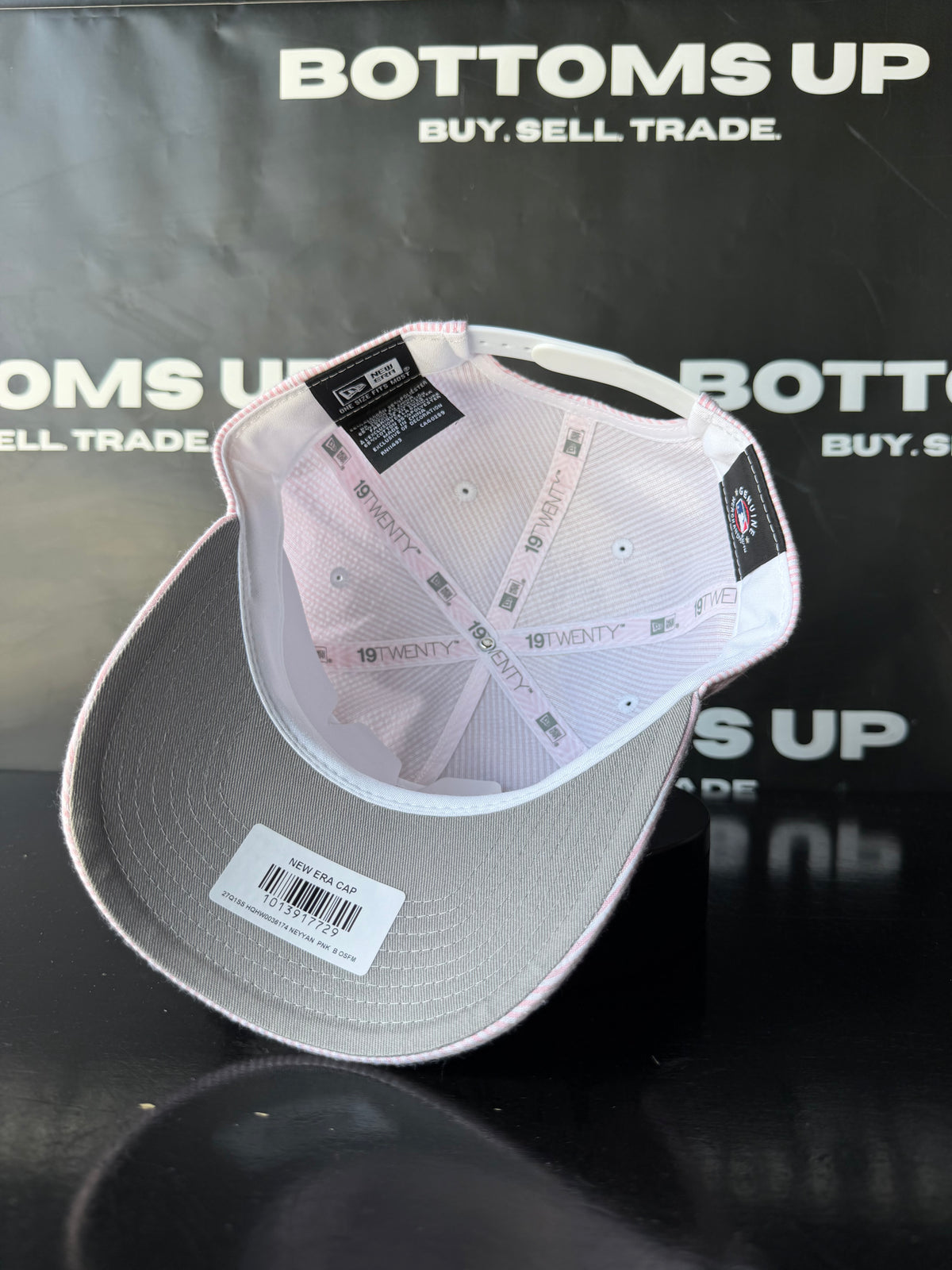 New York Yankees New Era Seersucker Pinstripe 19Twenty Snapback Hat In Pink