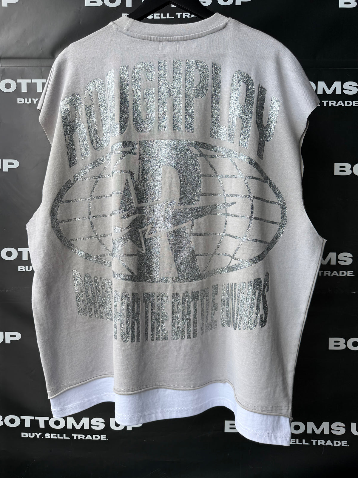 Roughplay Flyers Sleeveless T-Shirt Light Gray (Sleeves Cut Off)