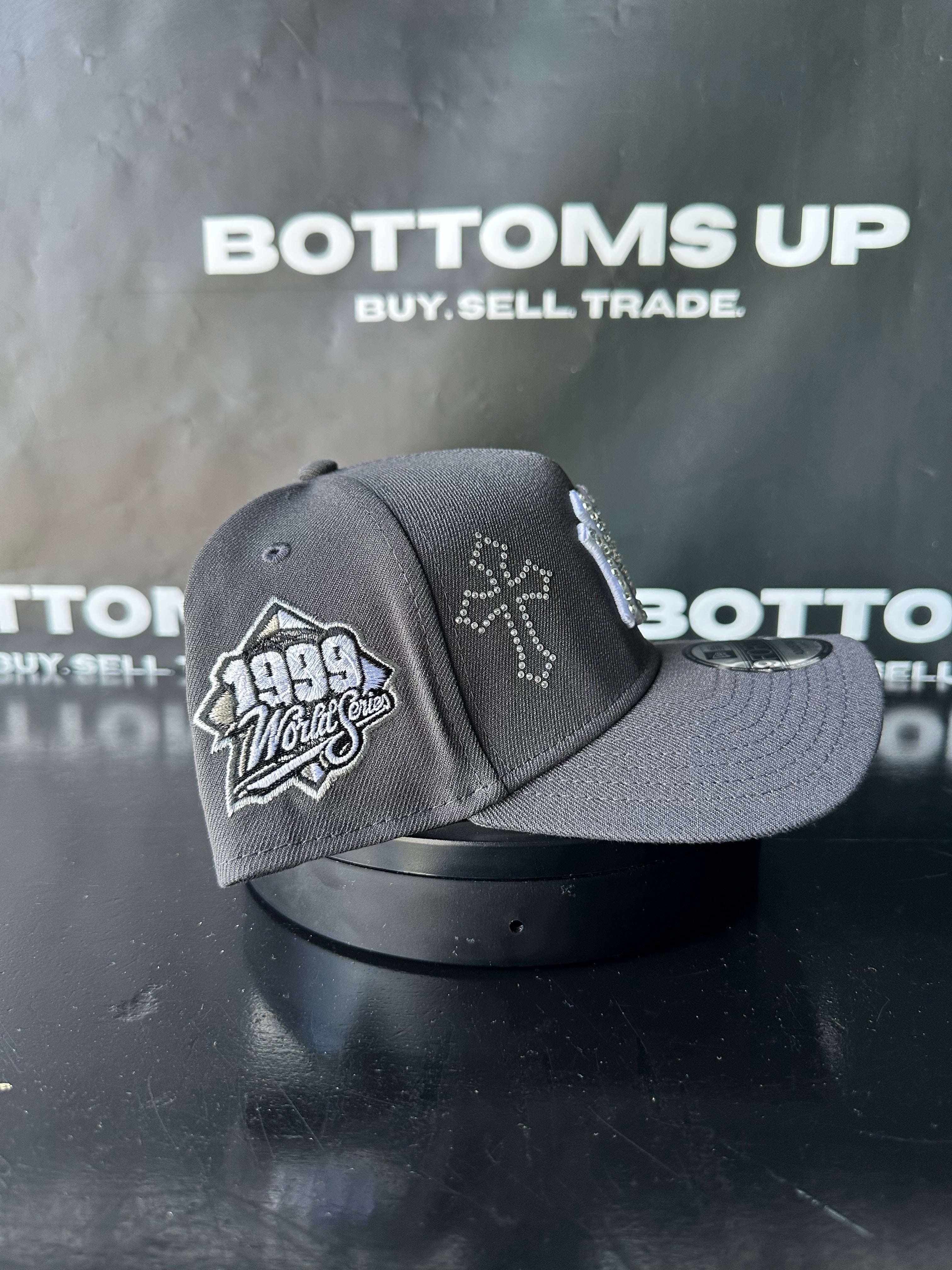 Polancaps: New York Yankees Gray Double Cross 1999 World Series Patch 1 of 1 Hat