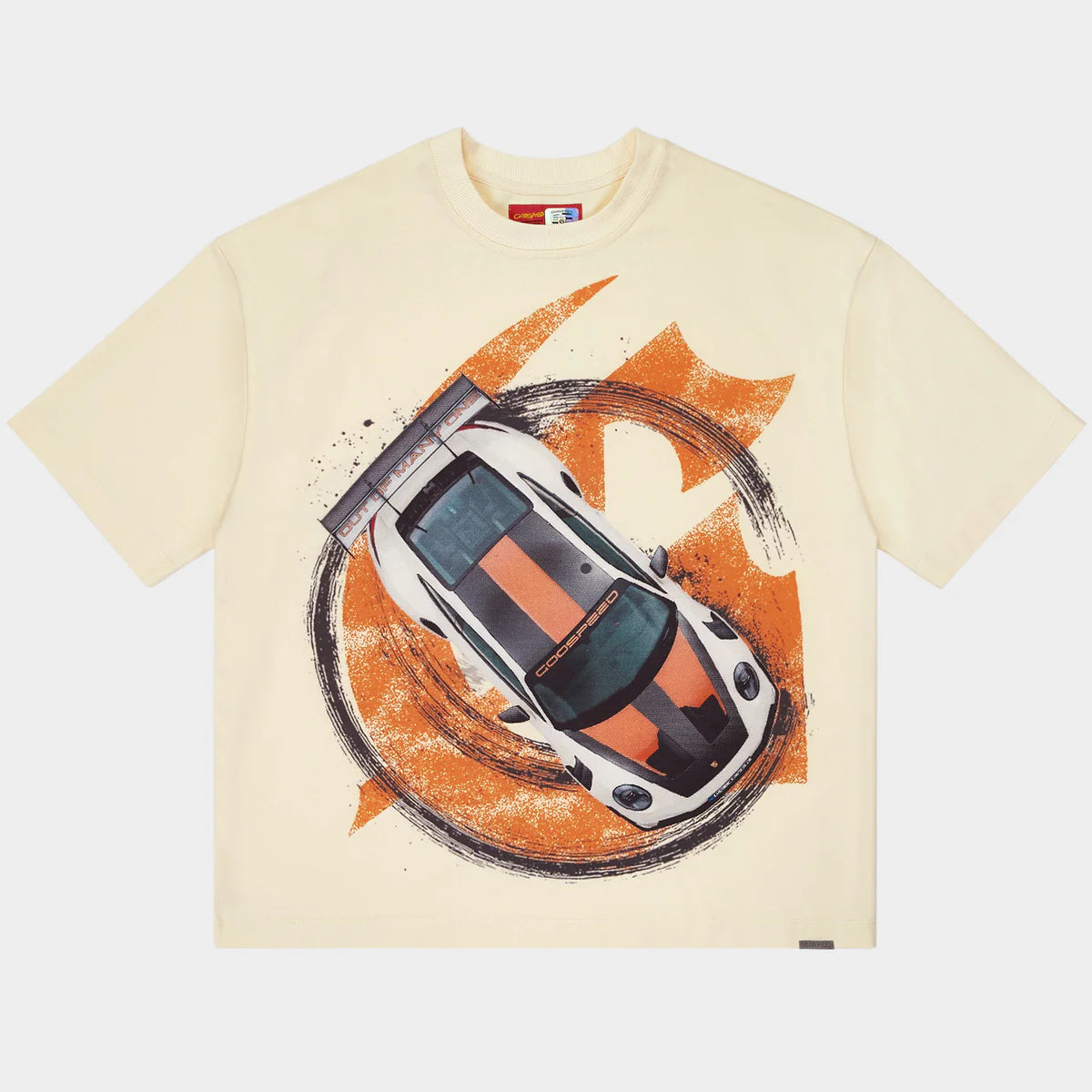 Godspeed Track Mode Miami Superrun T-Shirt In Bone