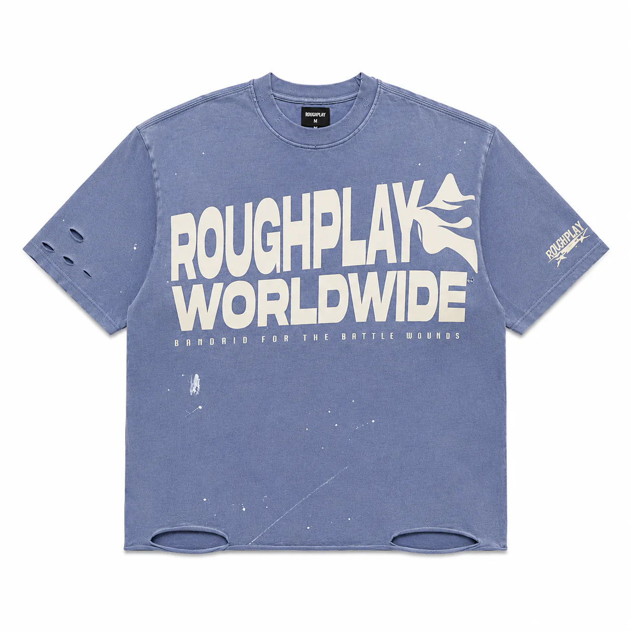 RoughPlay Worldwide Short Sleeve T-Shirt In Blue/Tan