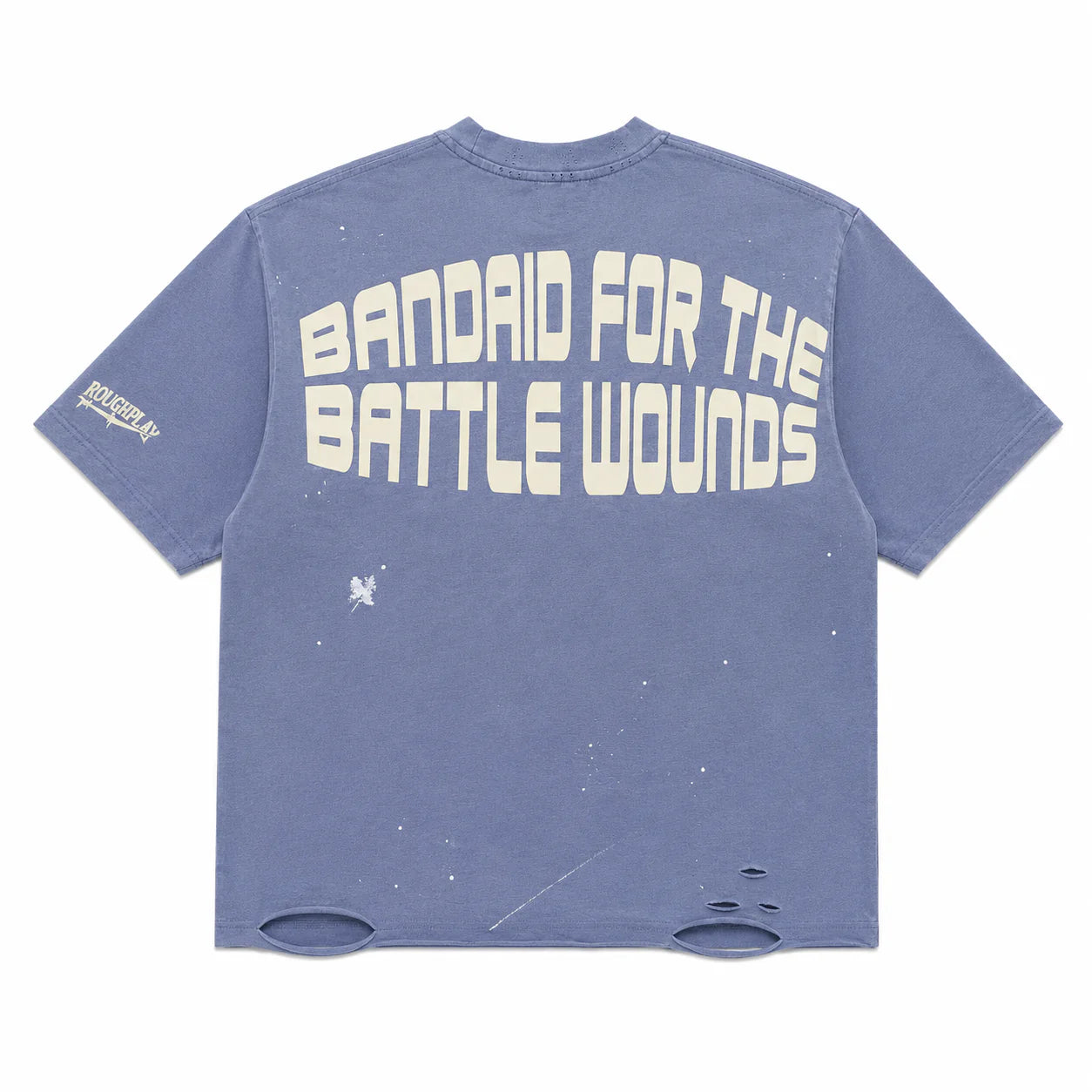 RoughPlay Worldwide Short Sleeve T-Shirt In Blue/Tan