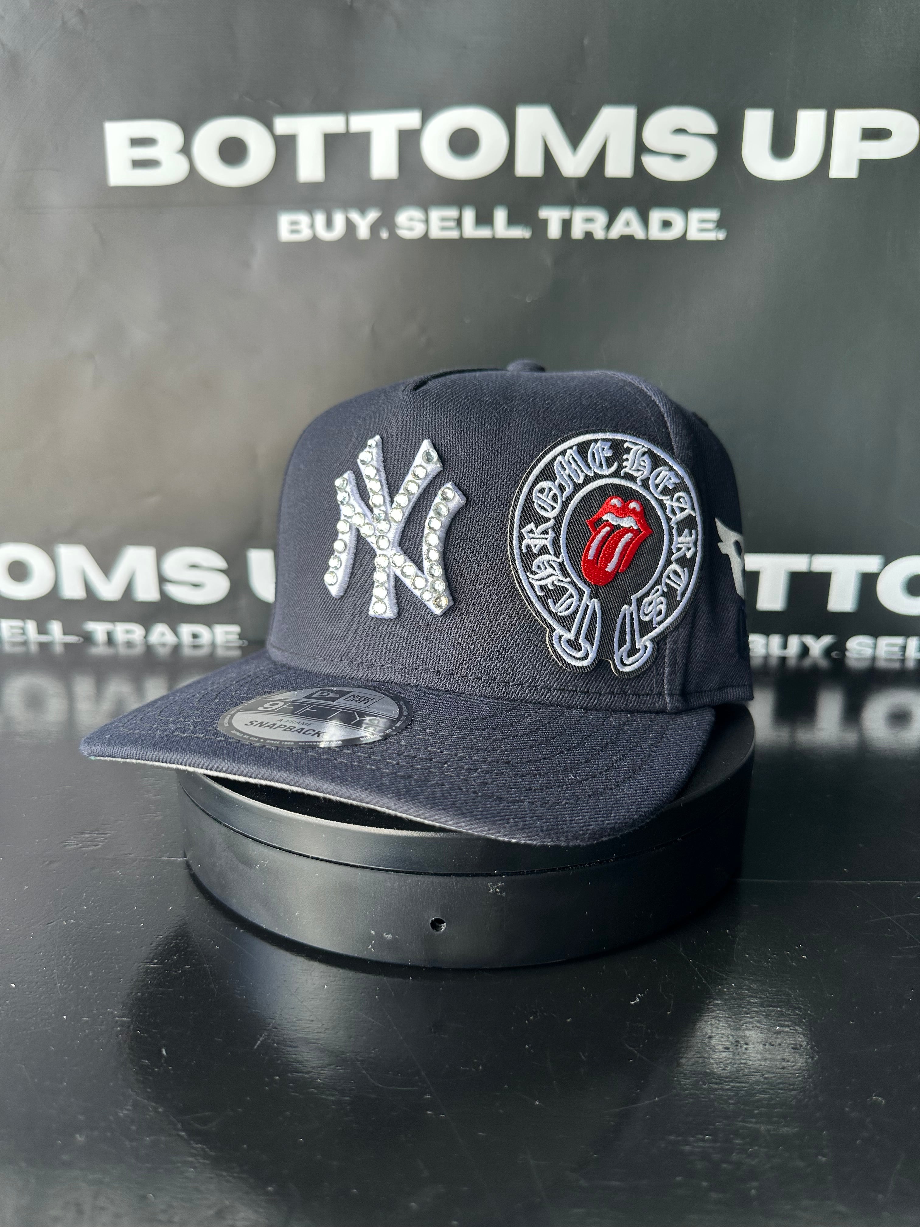 Polancaps: New York Yankees Navy Chrome Hearts Patch 1 of 1 Hat