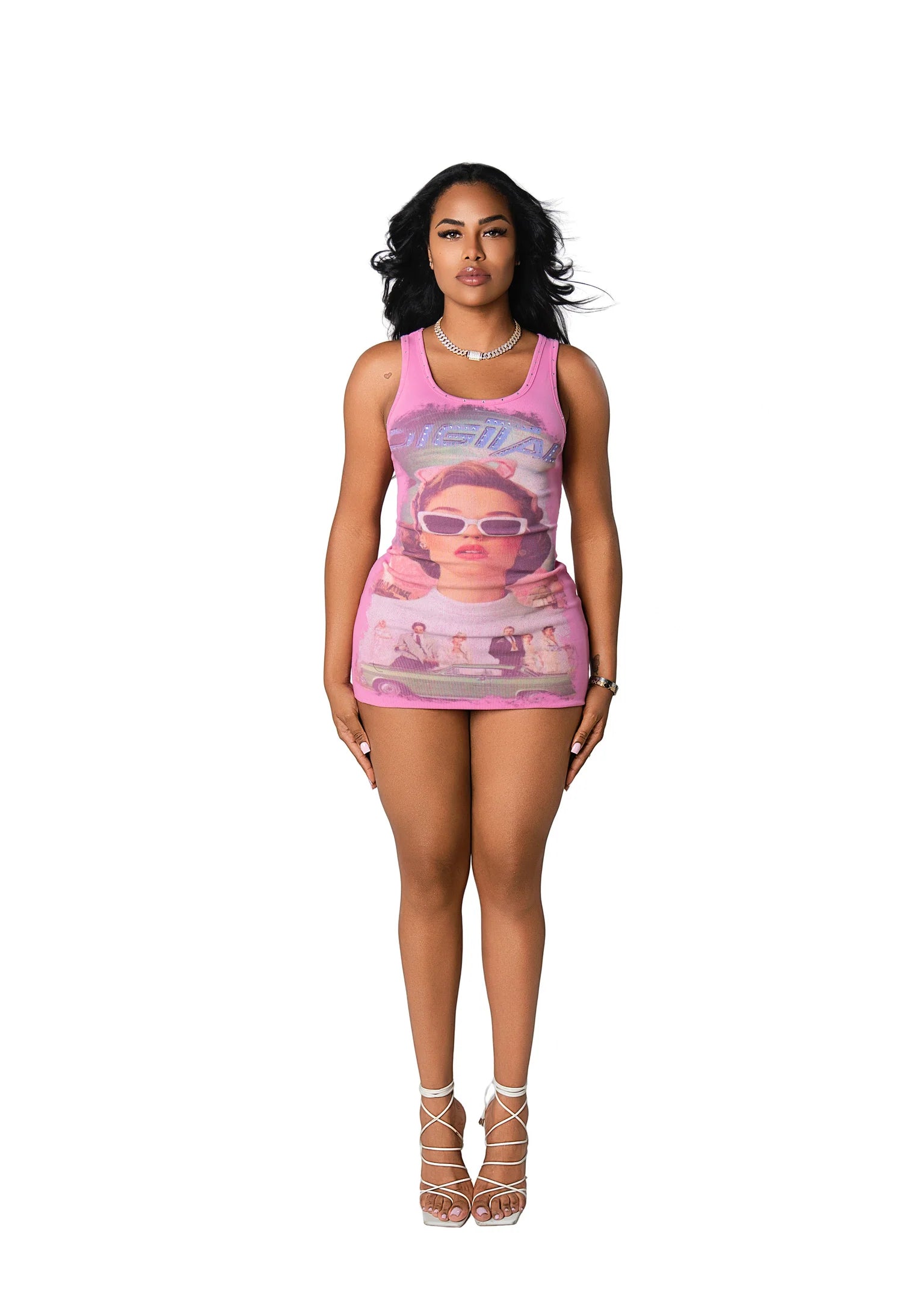 Digital Old Pink Dress
