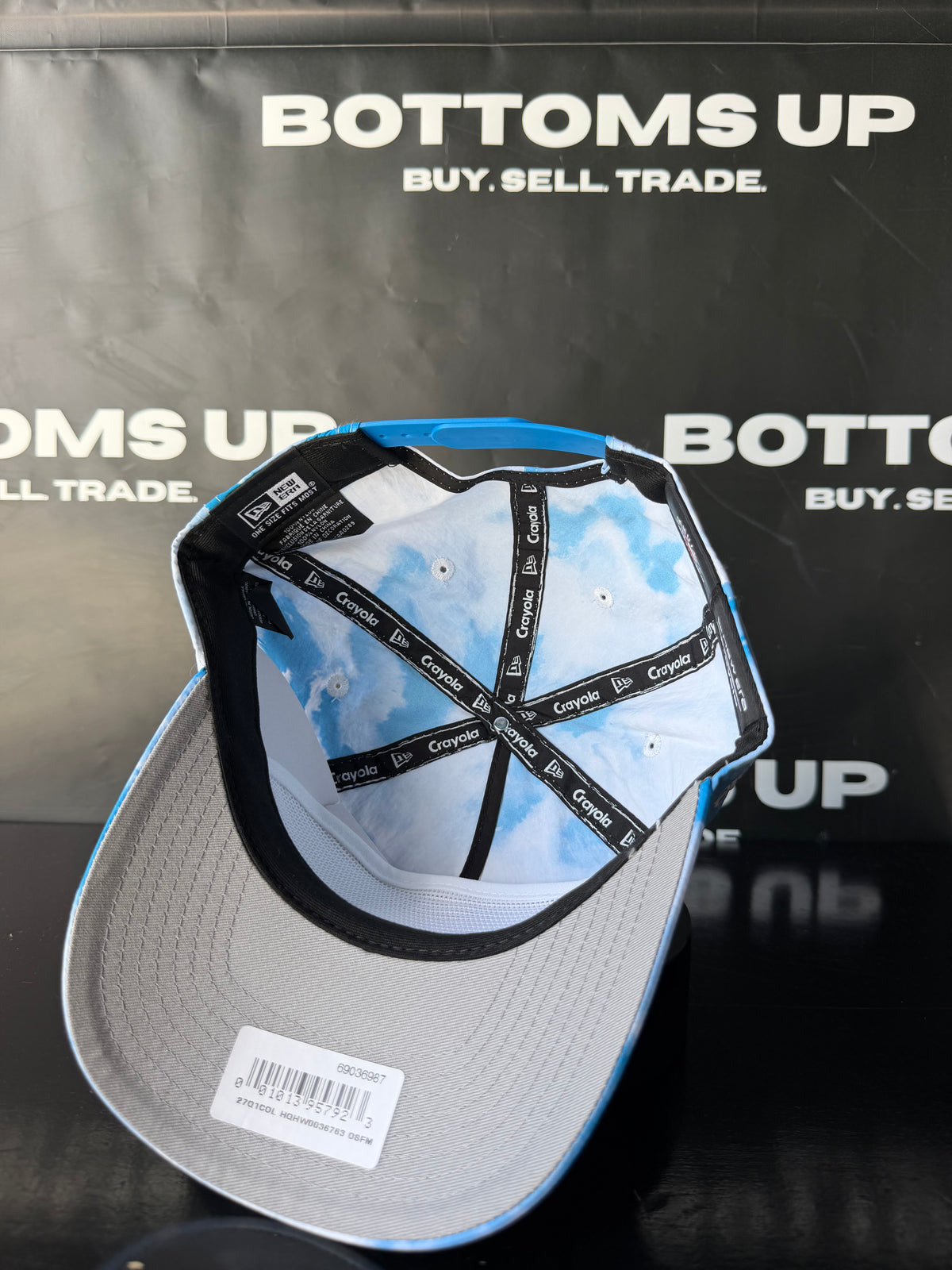 New Era x Crayola New York Yankees 19Twenty Tie-Dye Snapback Hat In Blue / White