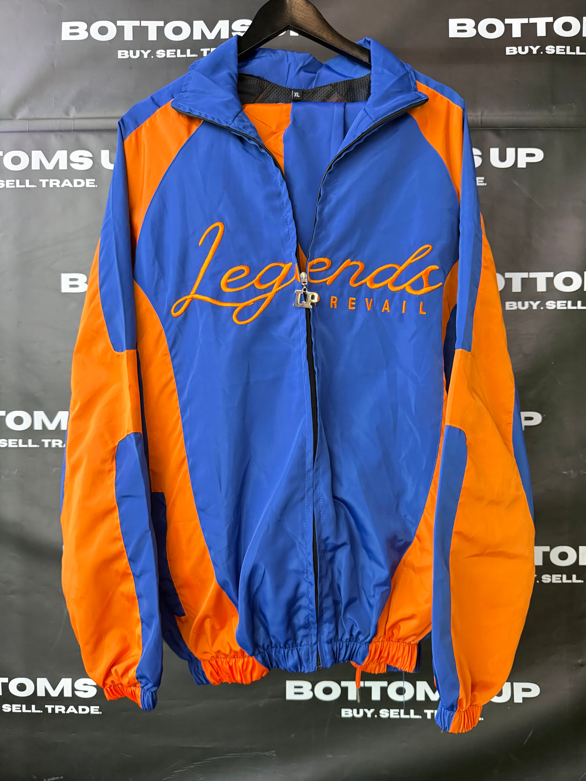 Legends Prevail Windbreaker Set In Blue & Orange (New York Knicks)