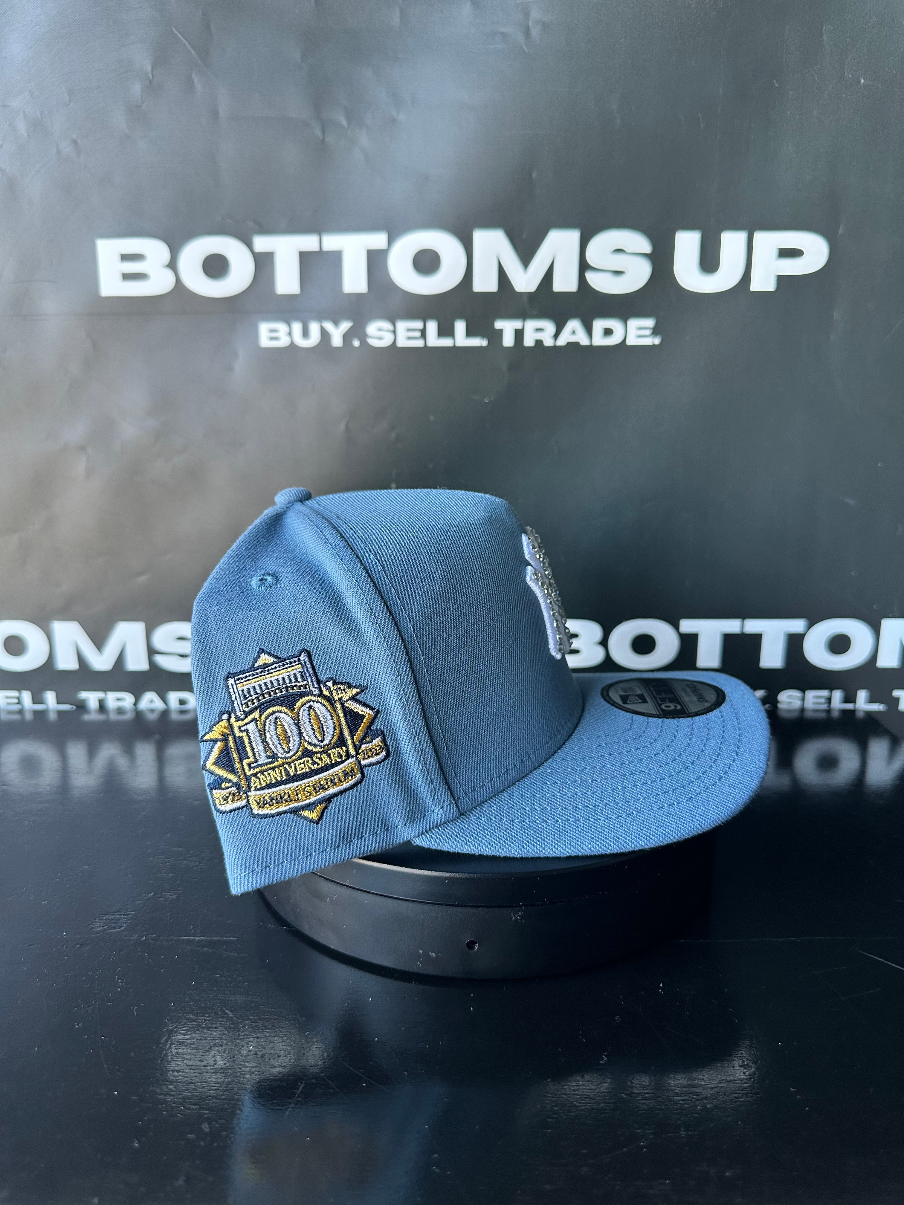 Polancaps: New York Yankees Light Blue 100th Anniversary Floral Patch 1 of 1 Hat