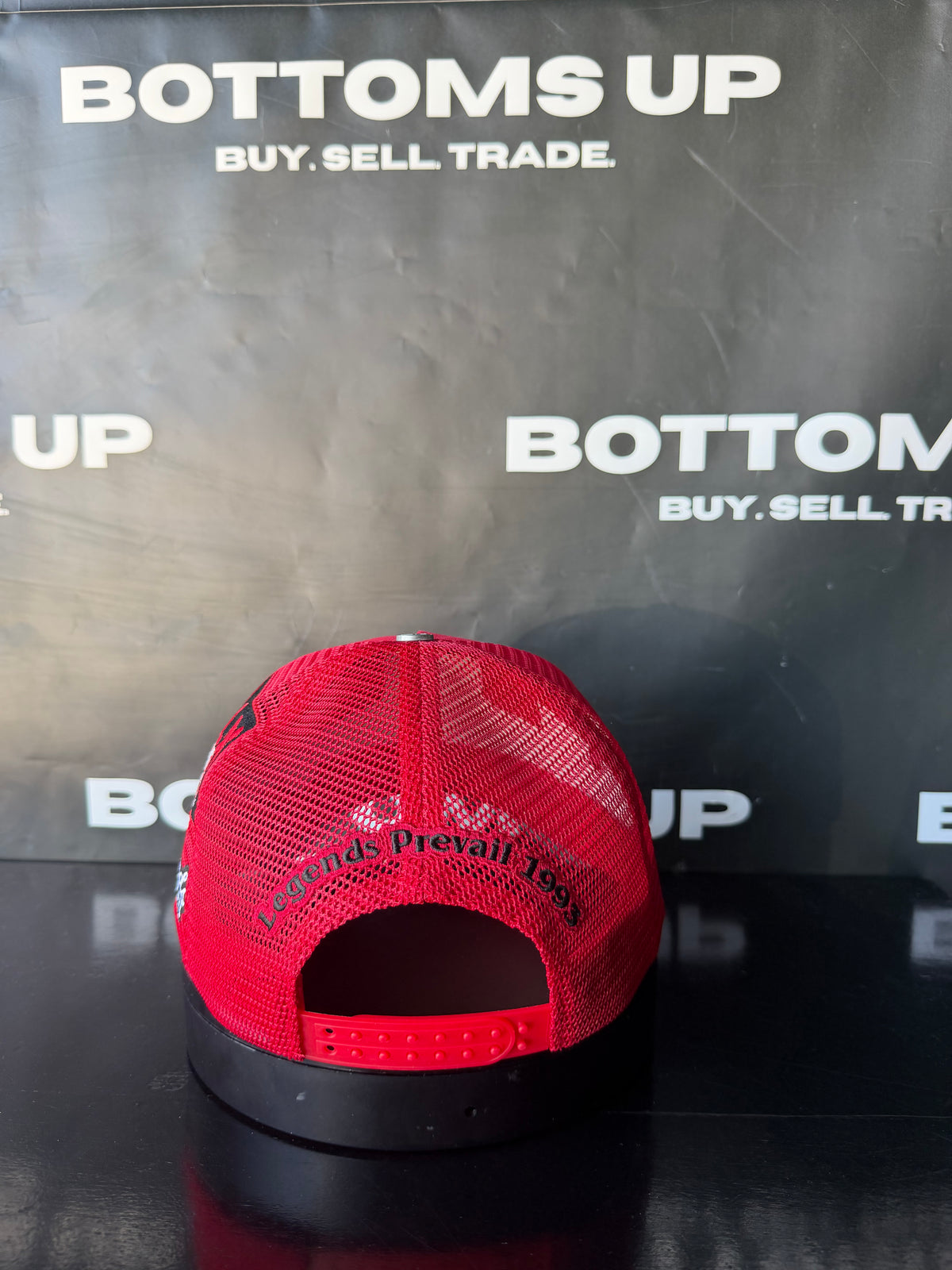 Legends Prevail x LOX Trucker Hat In Red