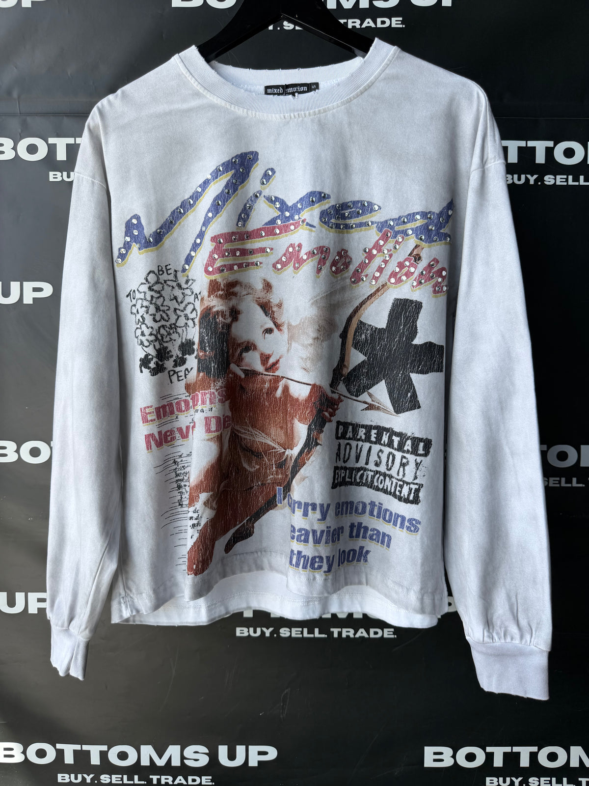 Mixed Emotion Triplets T-Shirt In White