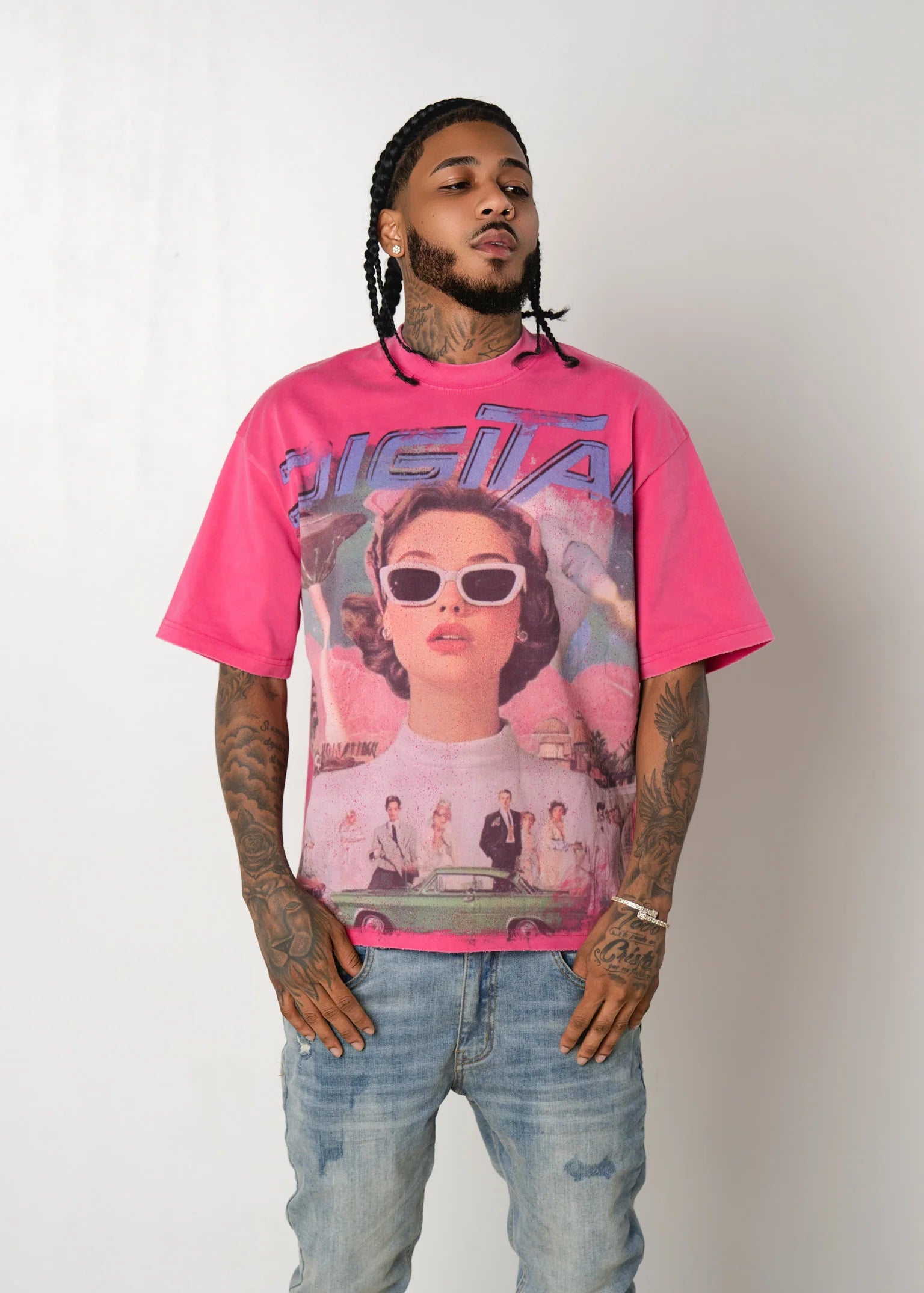 Digital Old Pink T-Shirt