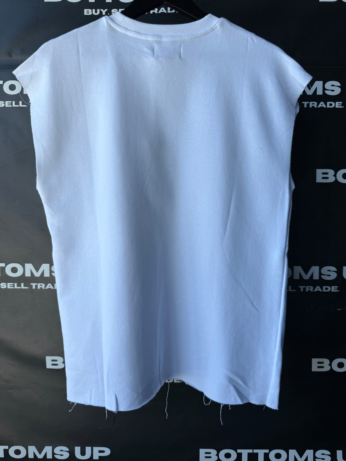 Rich Oni Ghost Riders Sleeveless T-Shirt In White