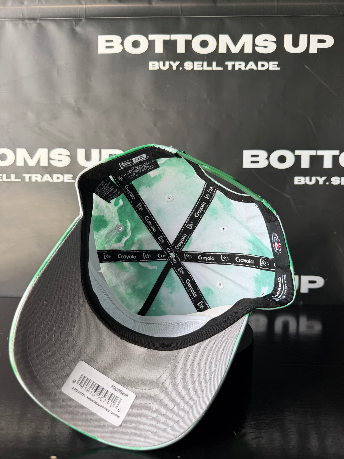 New Era x Crayola New York Yankees 19Twenty Tie-Dye Snapback Hat In Green / White