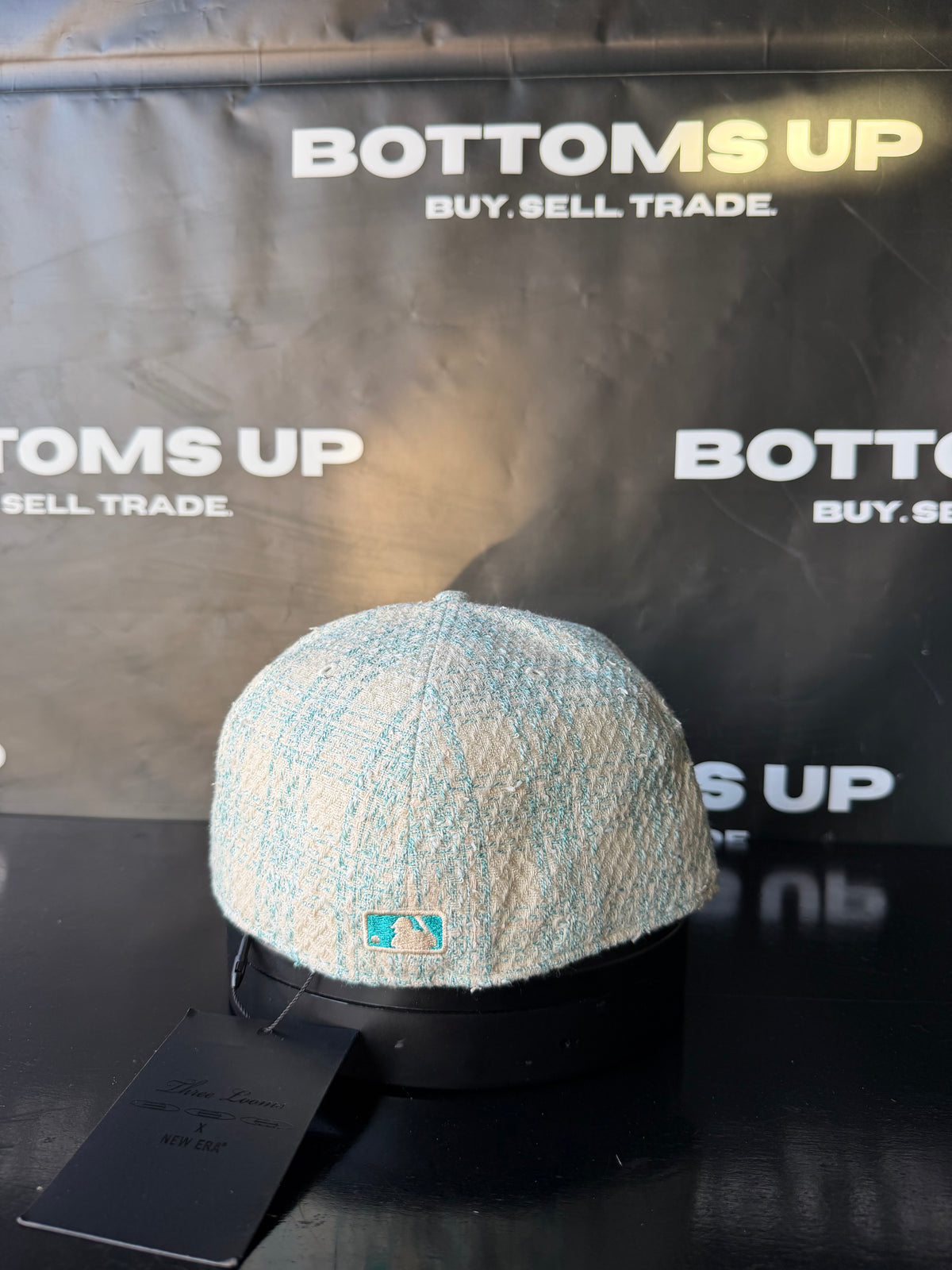 New Era New York Yankees 59FIFTY x Three Looms Tweed Fitted Hat Size - Cream & Teal