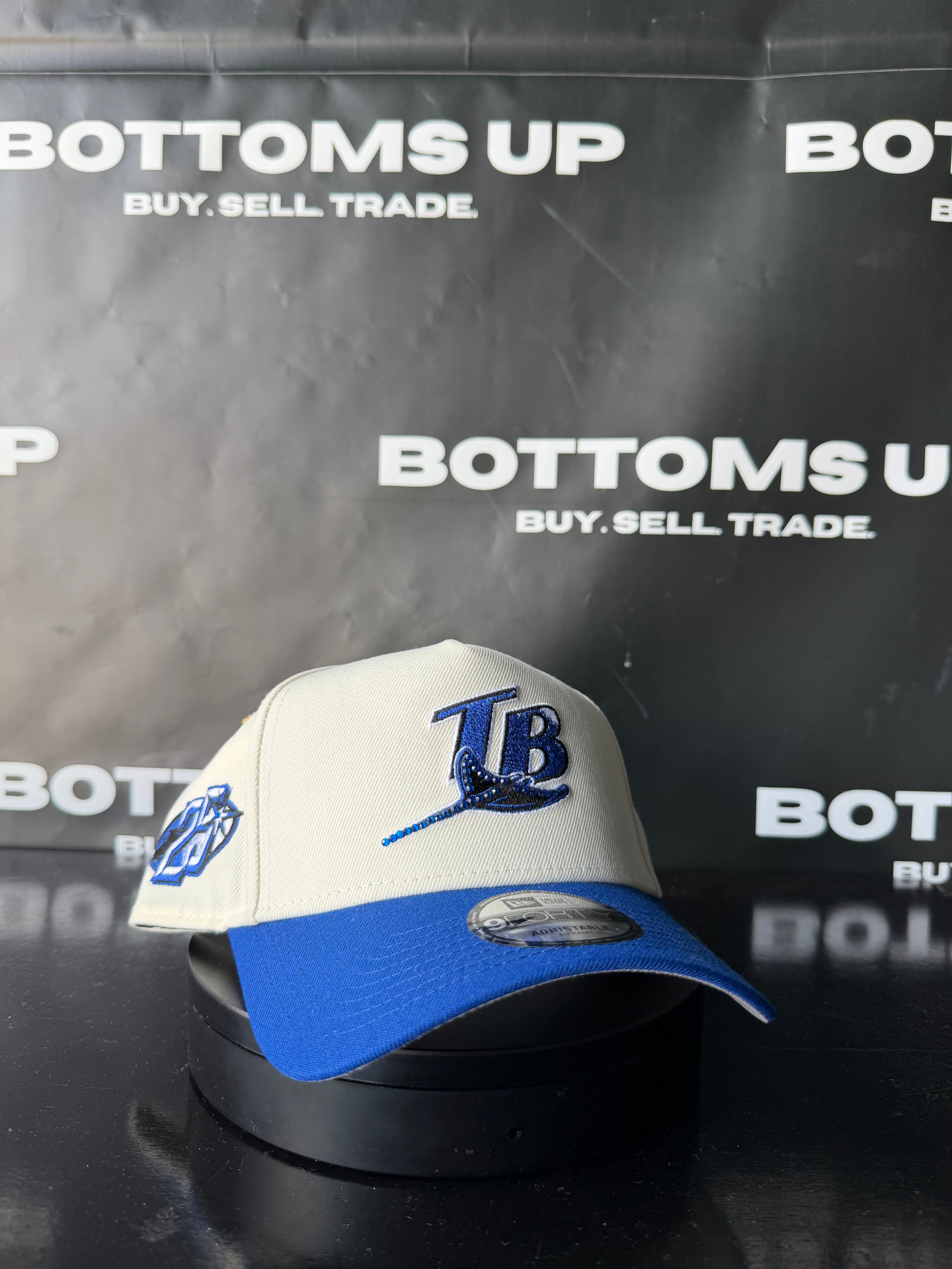 New Era 9Forty Fitted: Tampa Bay Rays 25 Anniversary Patch Customized