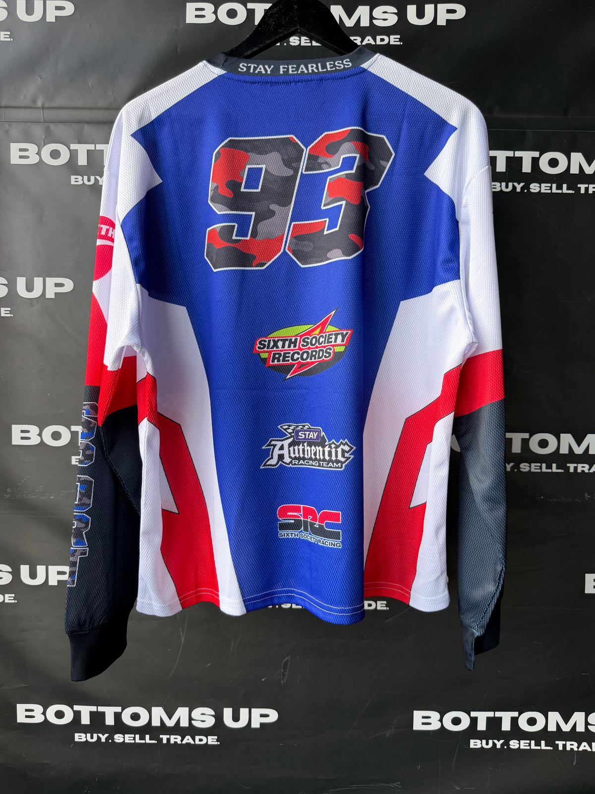 Sixth Society Racing Jersey In Navy / Red / White