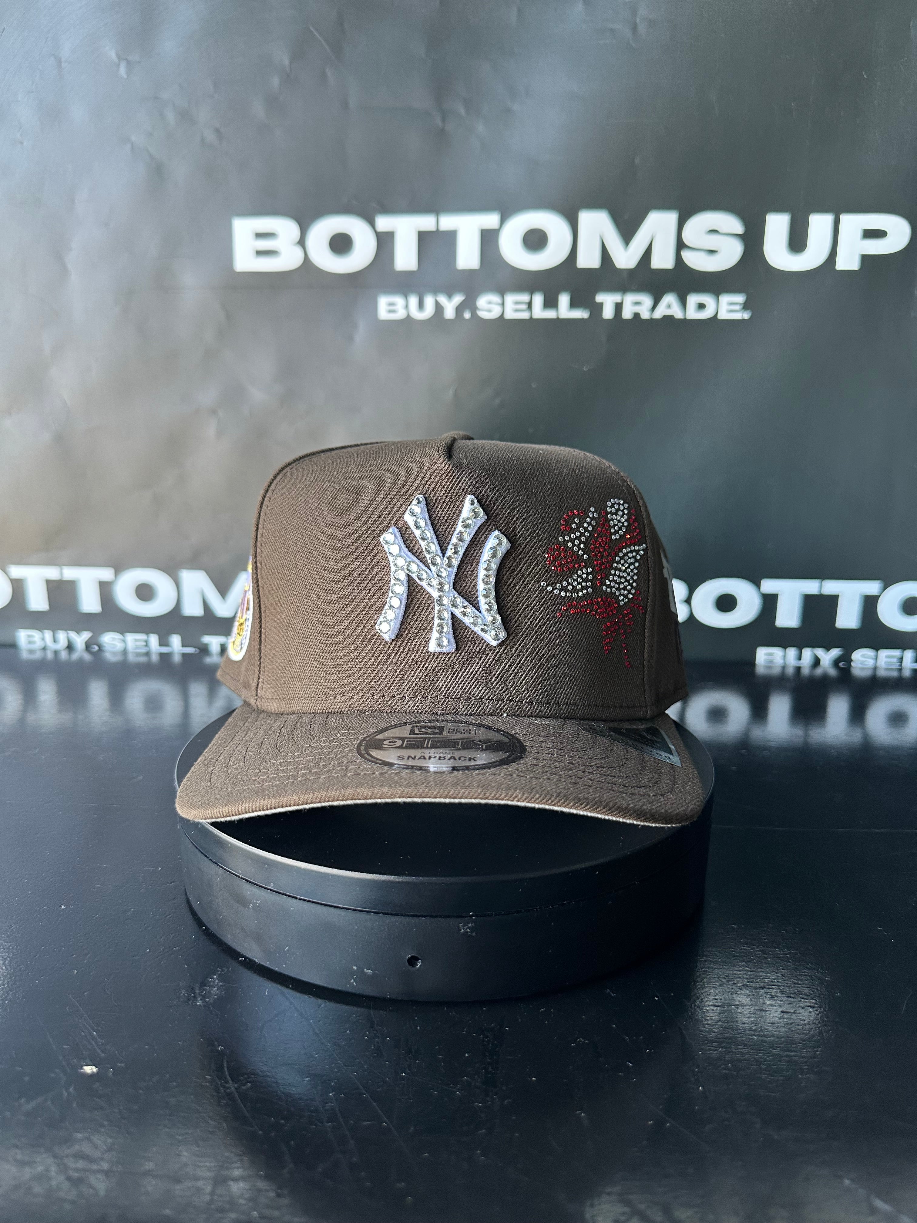 Polancaps: New York Yankees Brown Rhinestone Floral 1 of 1 Hat