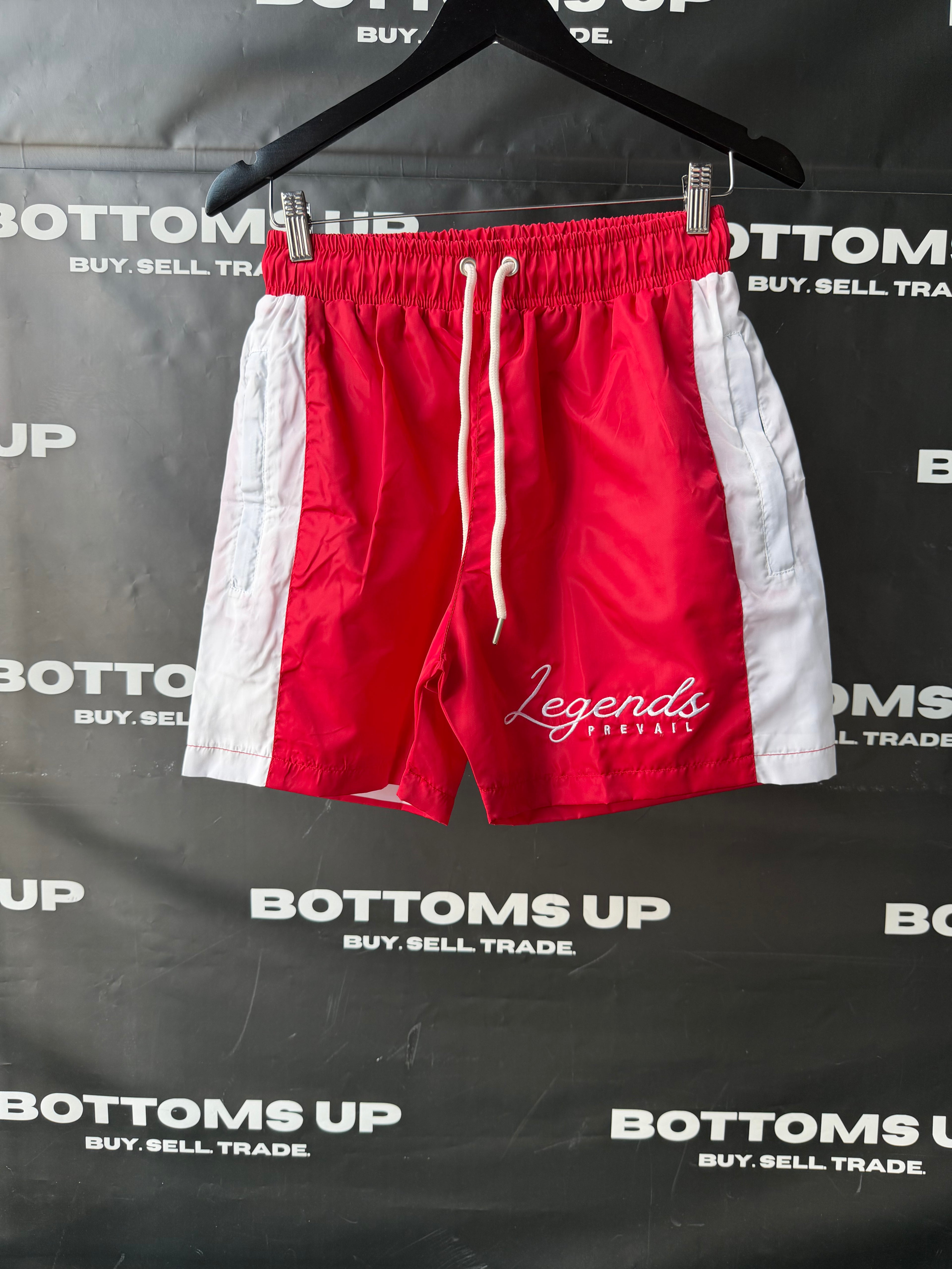 Legends Prevail Short Sleeve Windbreaker Set in Red and White