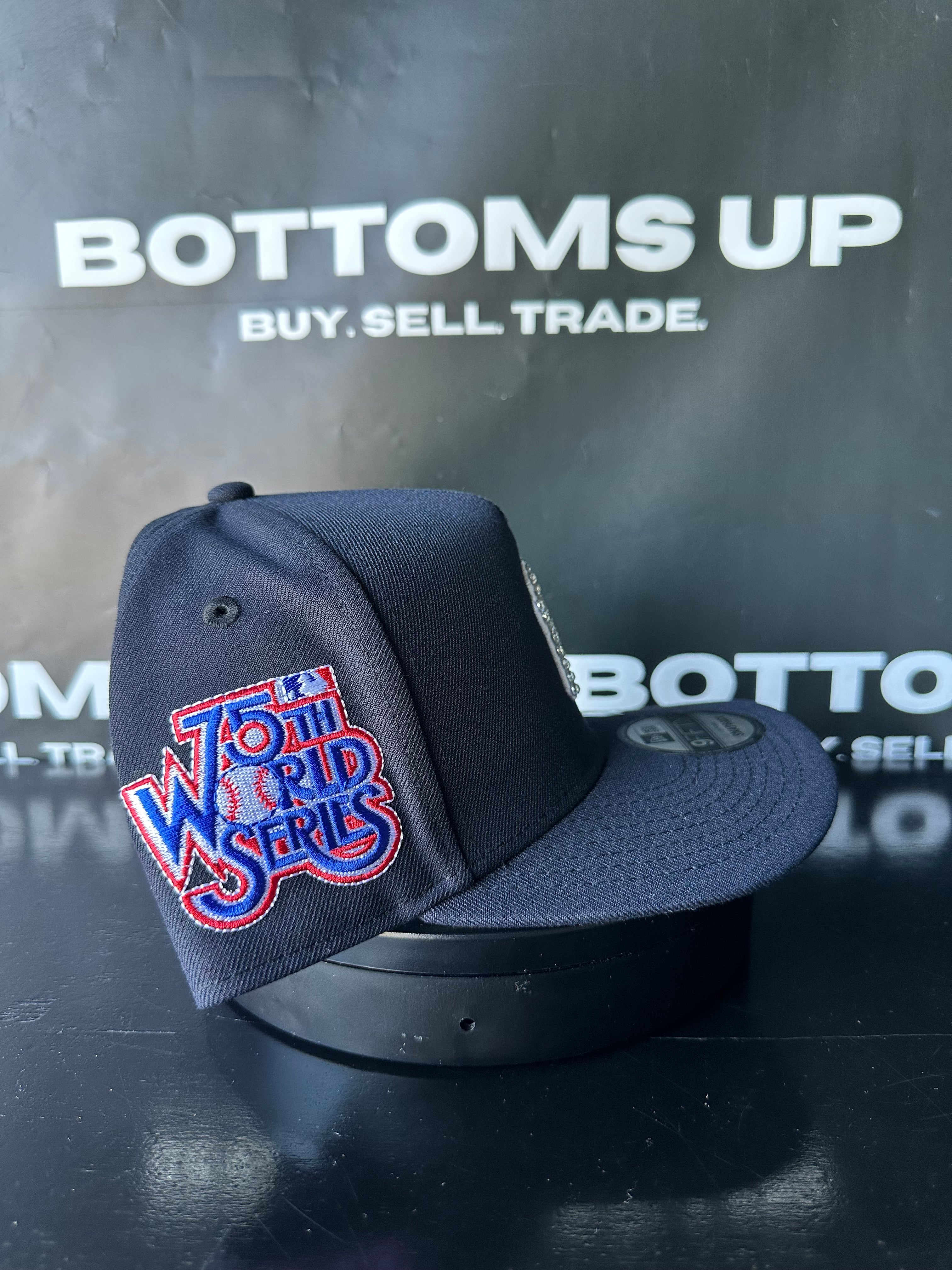 Polancaps: New York Yankees Navy 75th World Series Floral Patch 1 of 1 Hat