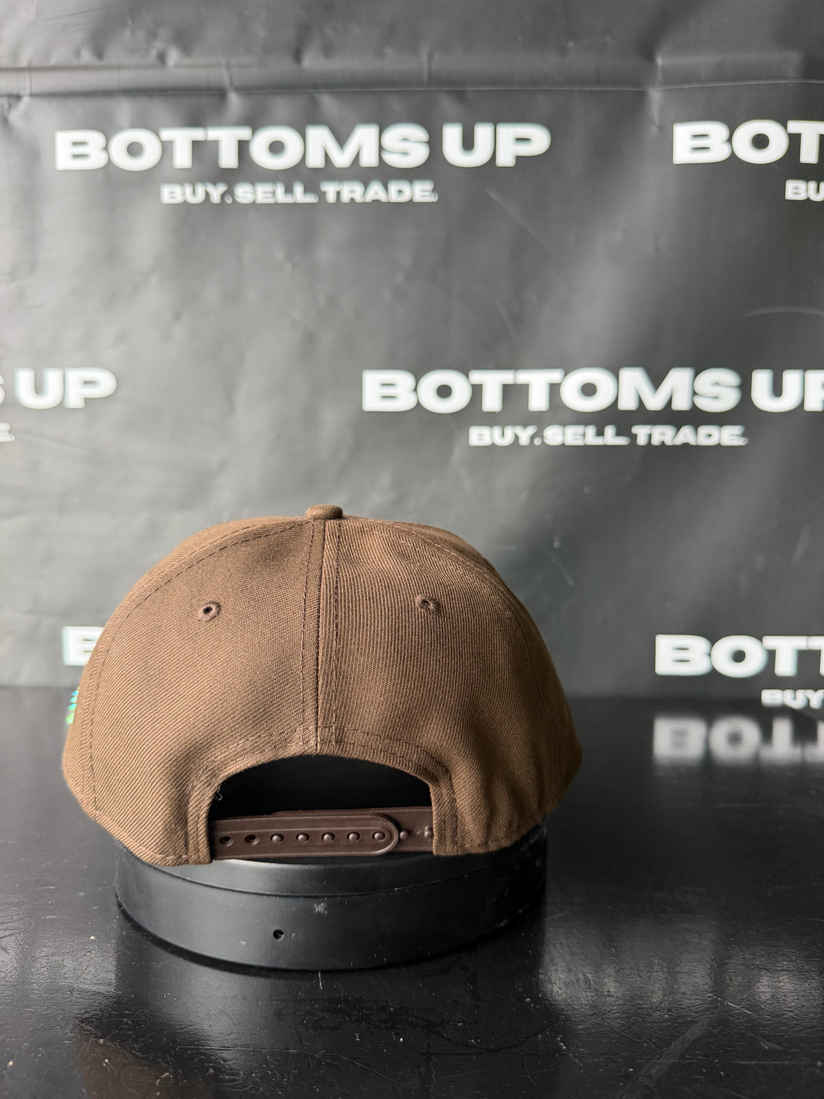 New Era 9Forty Snapback: Miami Dolphins Hat Customized With Colorful stones In Brown