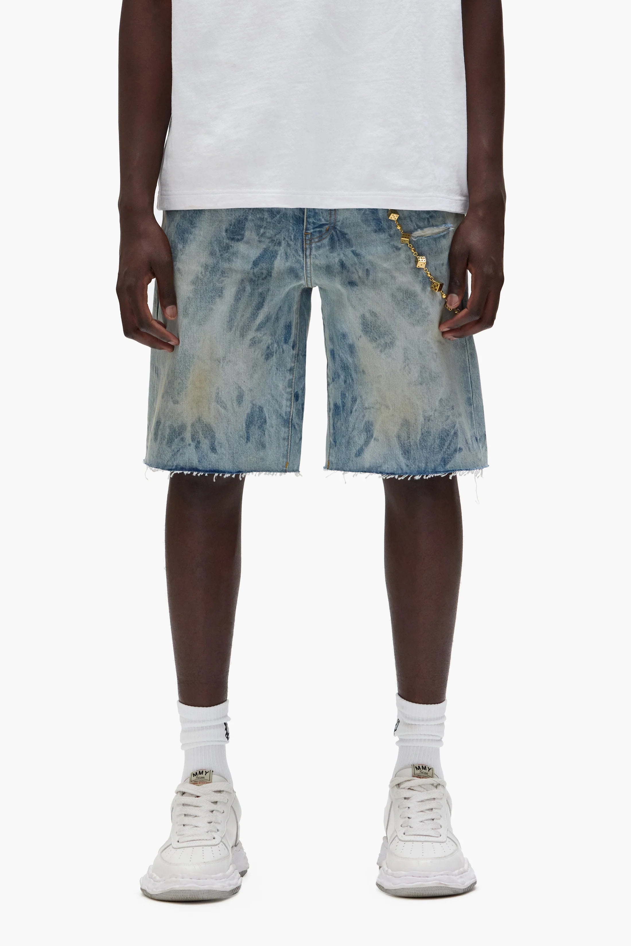 Purple Brand P059 Mixed Paint Shorts