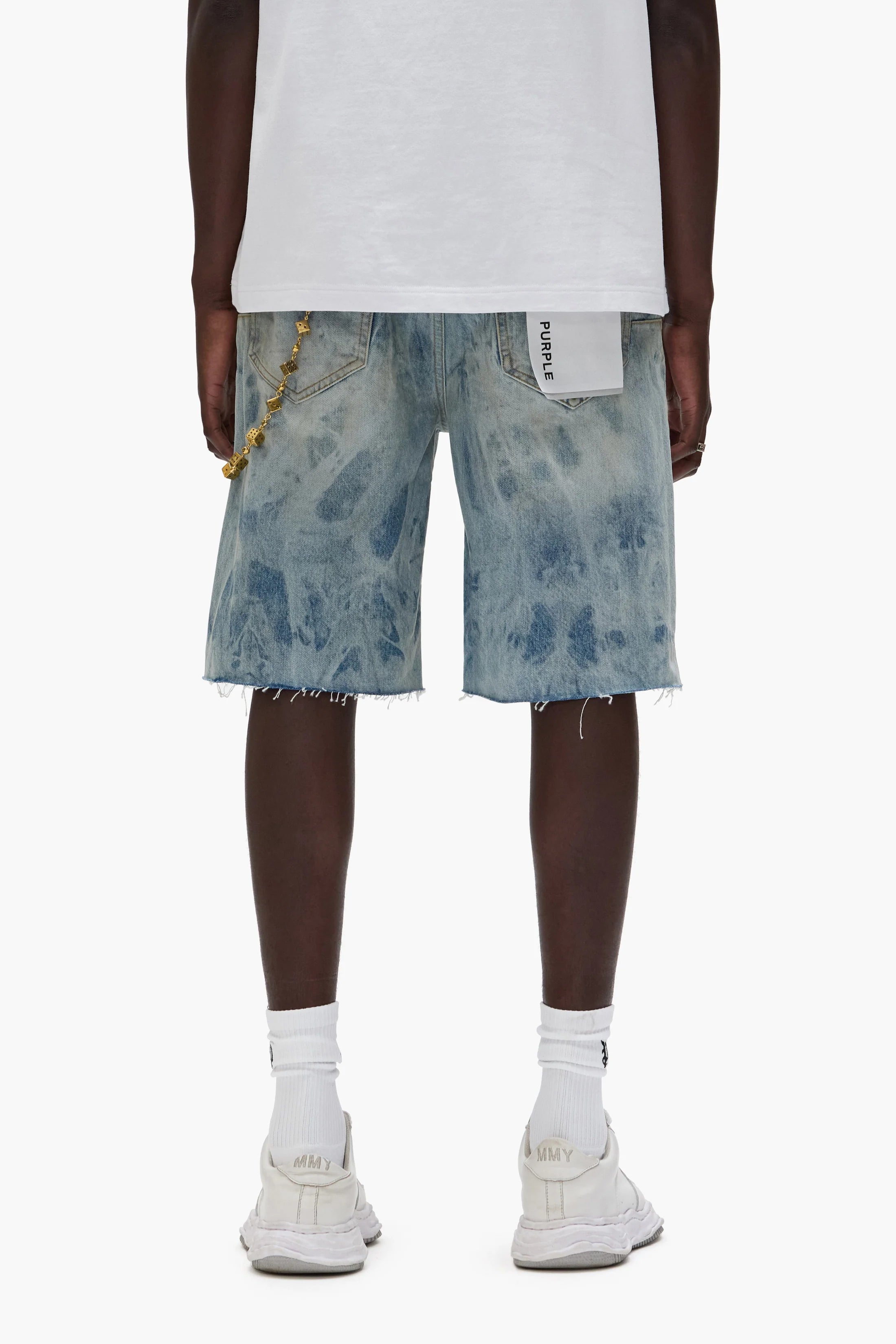 Purple Brand P059 Mixed Paint Shorts