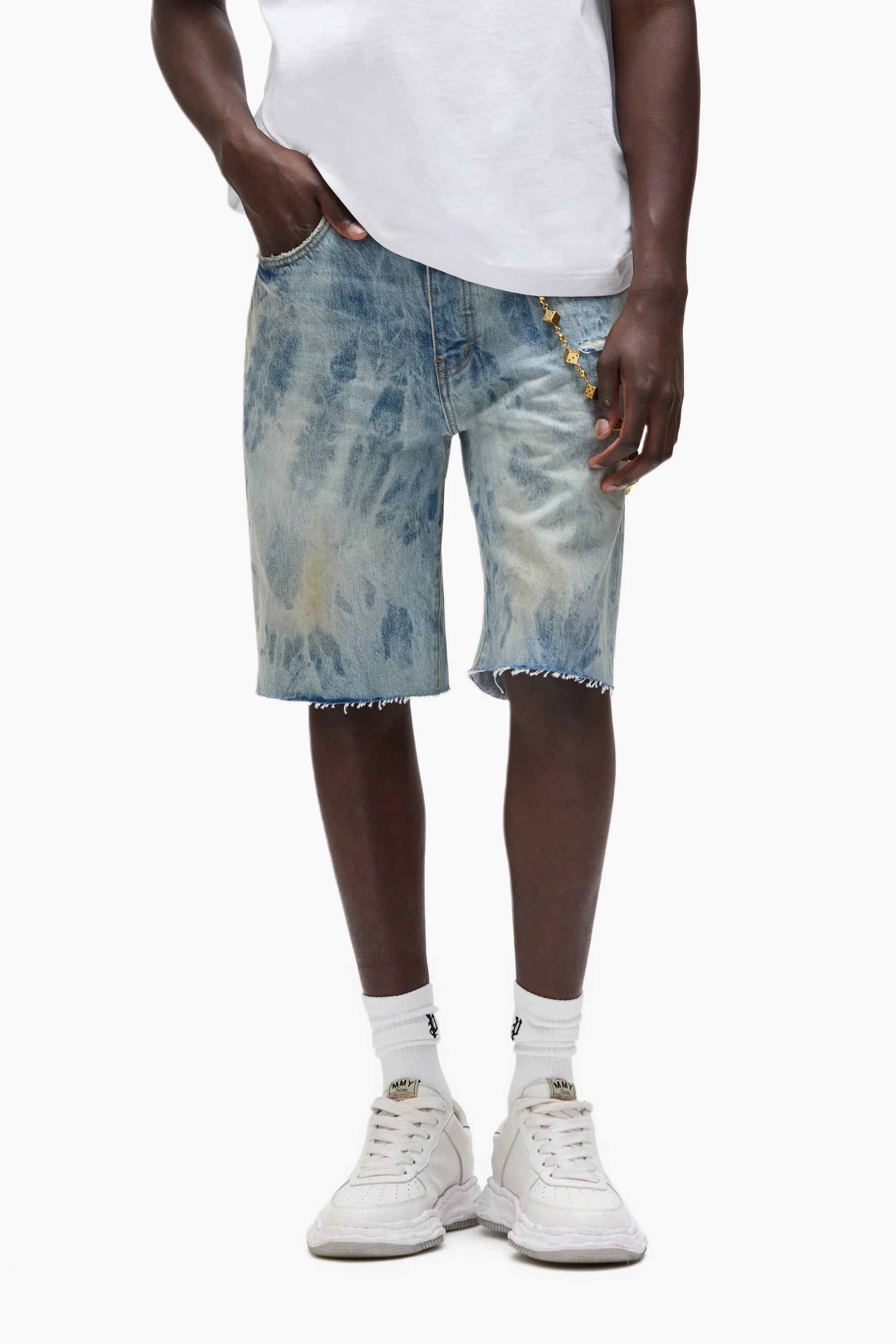 Purple Brand P059 Mixed Paint Shorts