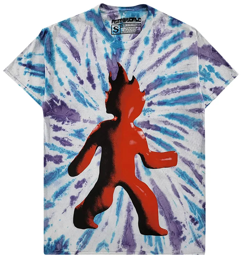 Travis Scott Astrofest Flame T-shirt Tie Dye