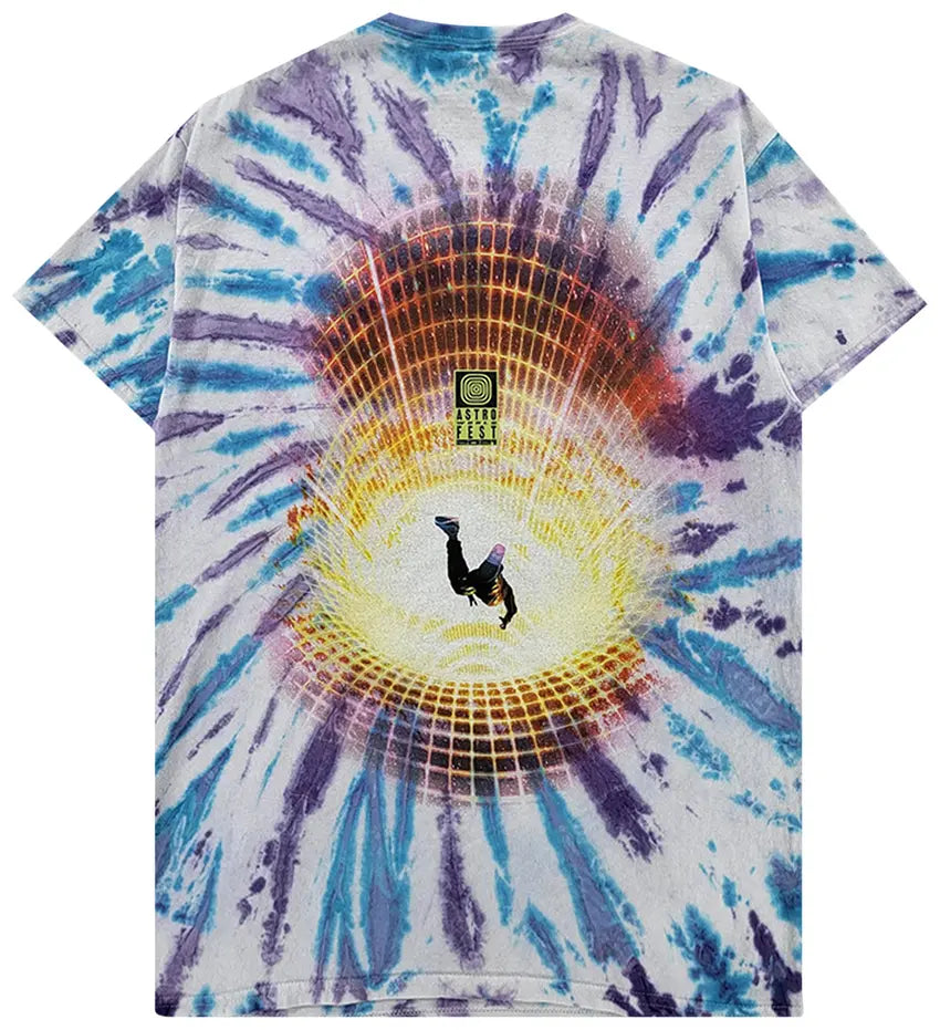 Travis Scott Astrofest Flame T-shirt Tie Dye