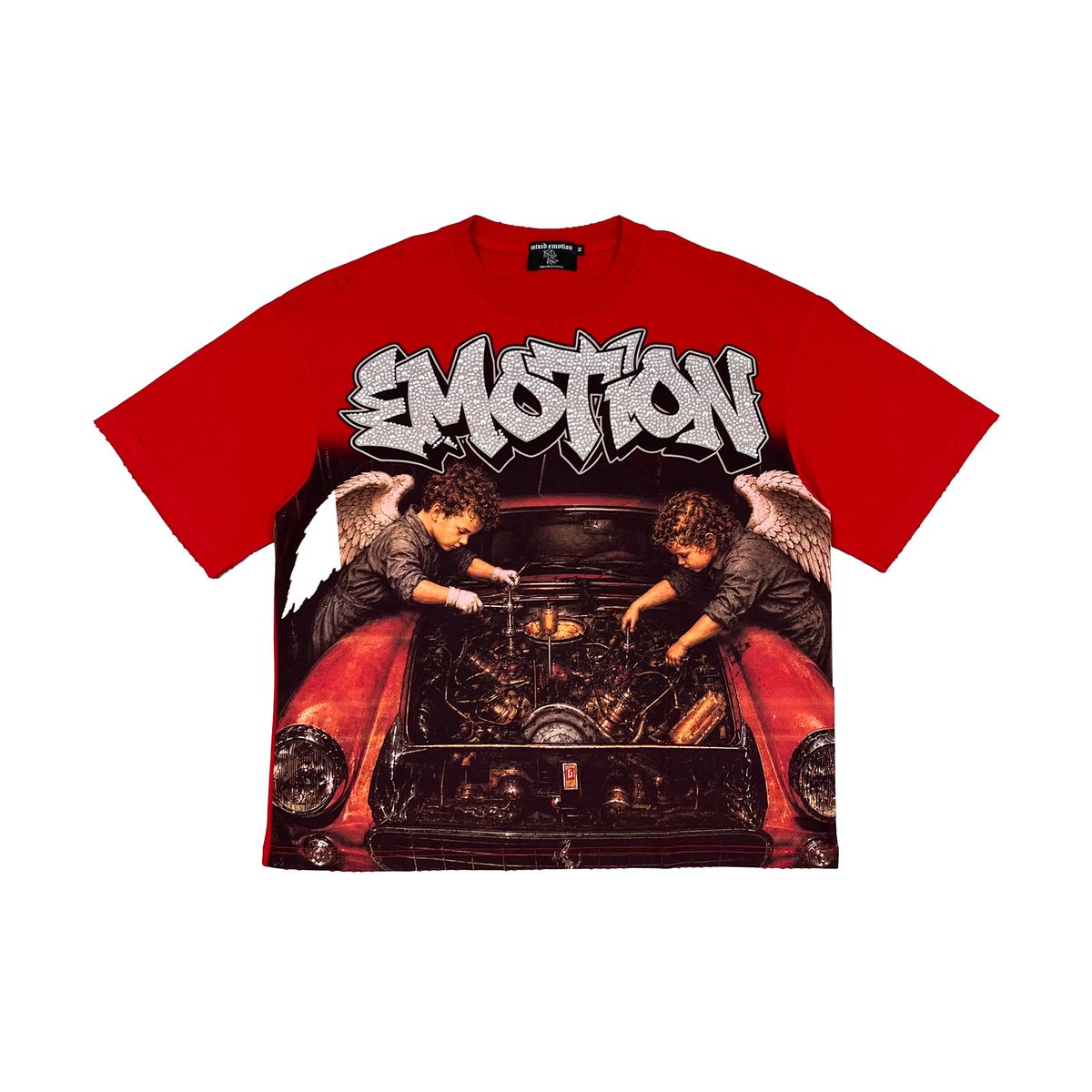 Mixed Emotion Garage T-Shirt In Red