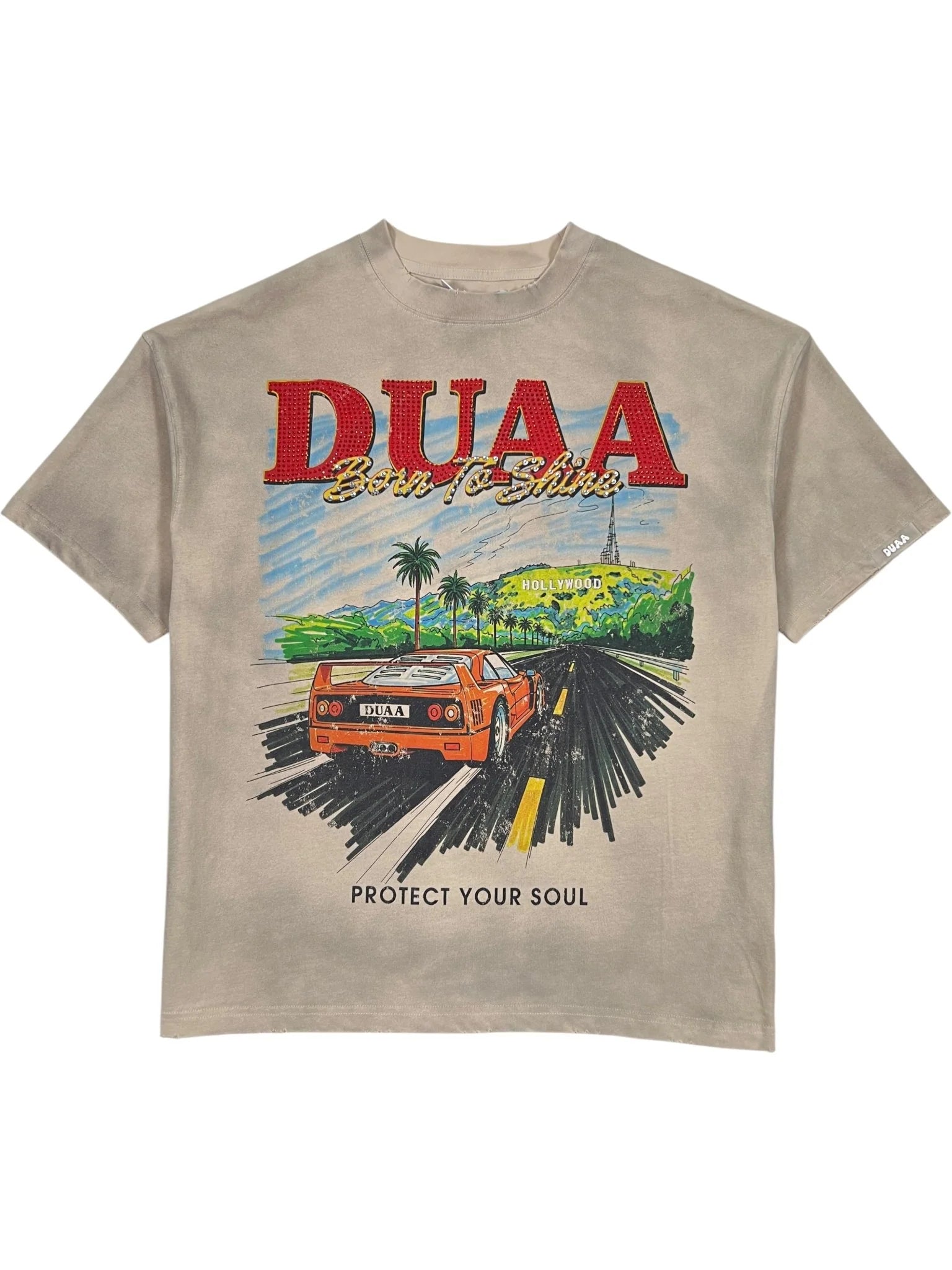 Duaa Hollywood T-shirt In Nude