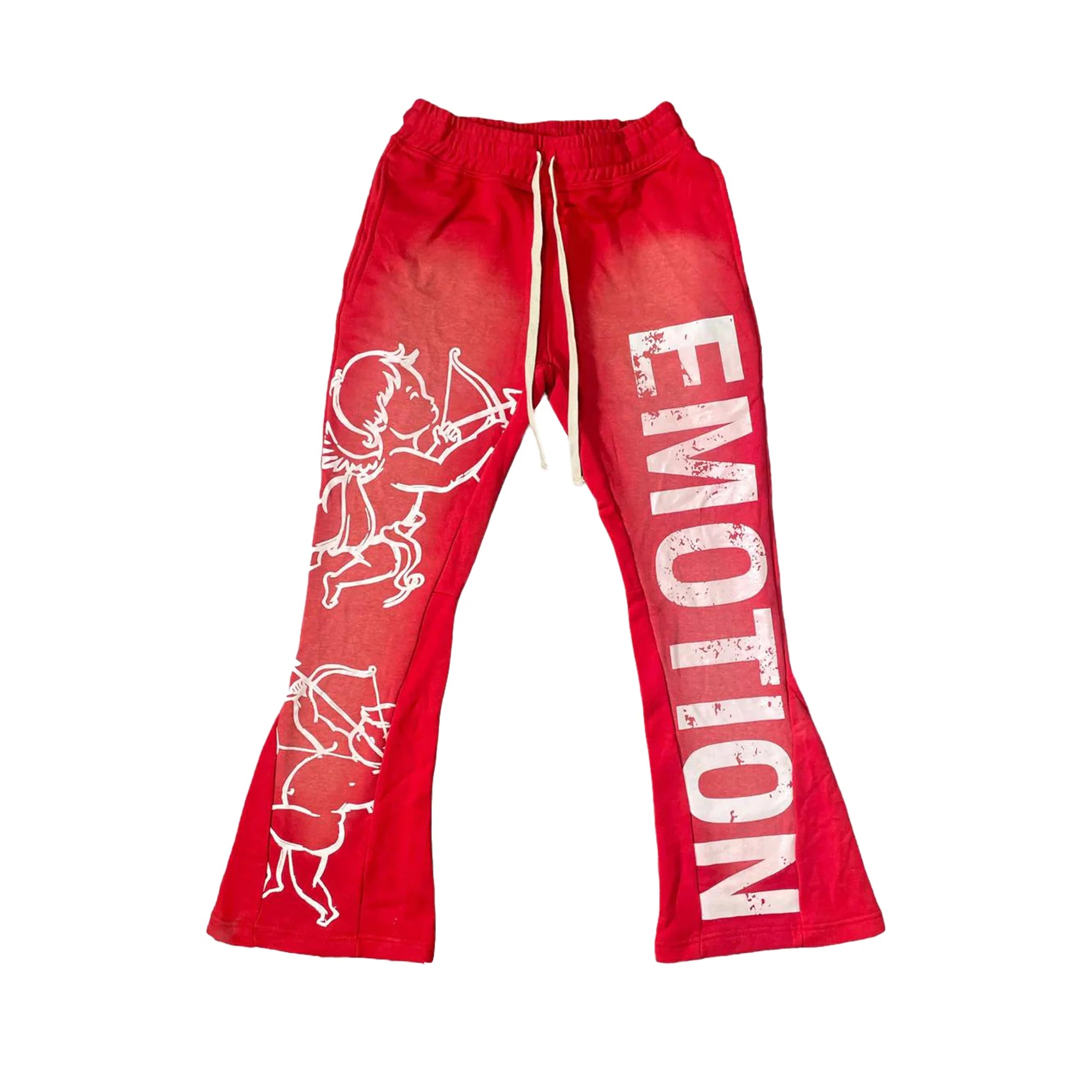 Mixed Emotion Red Cupid Flare Sweatpants