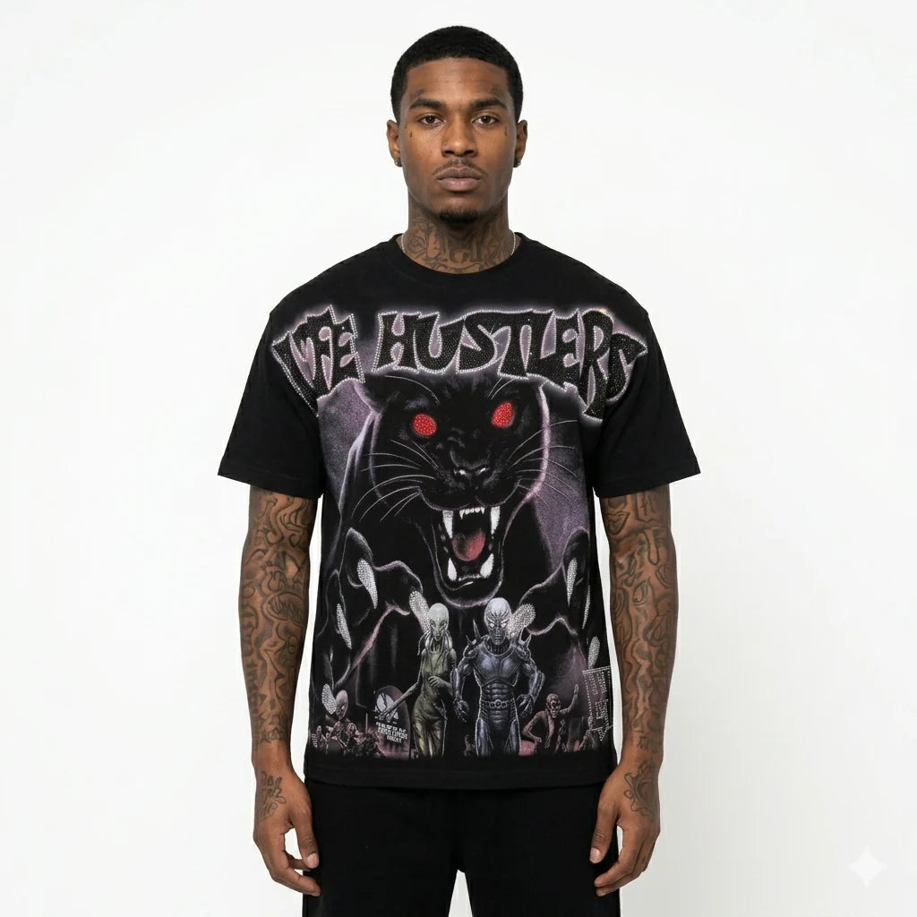Life Hustlers Black Panther T shirt