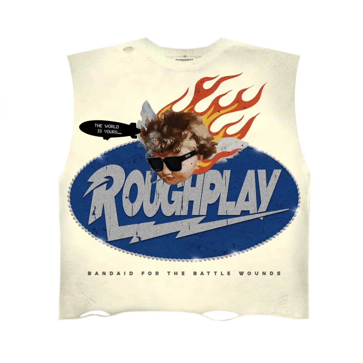 RoughPlay Soleboy Sleeveless Tank Top Shirt Bone