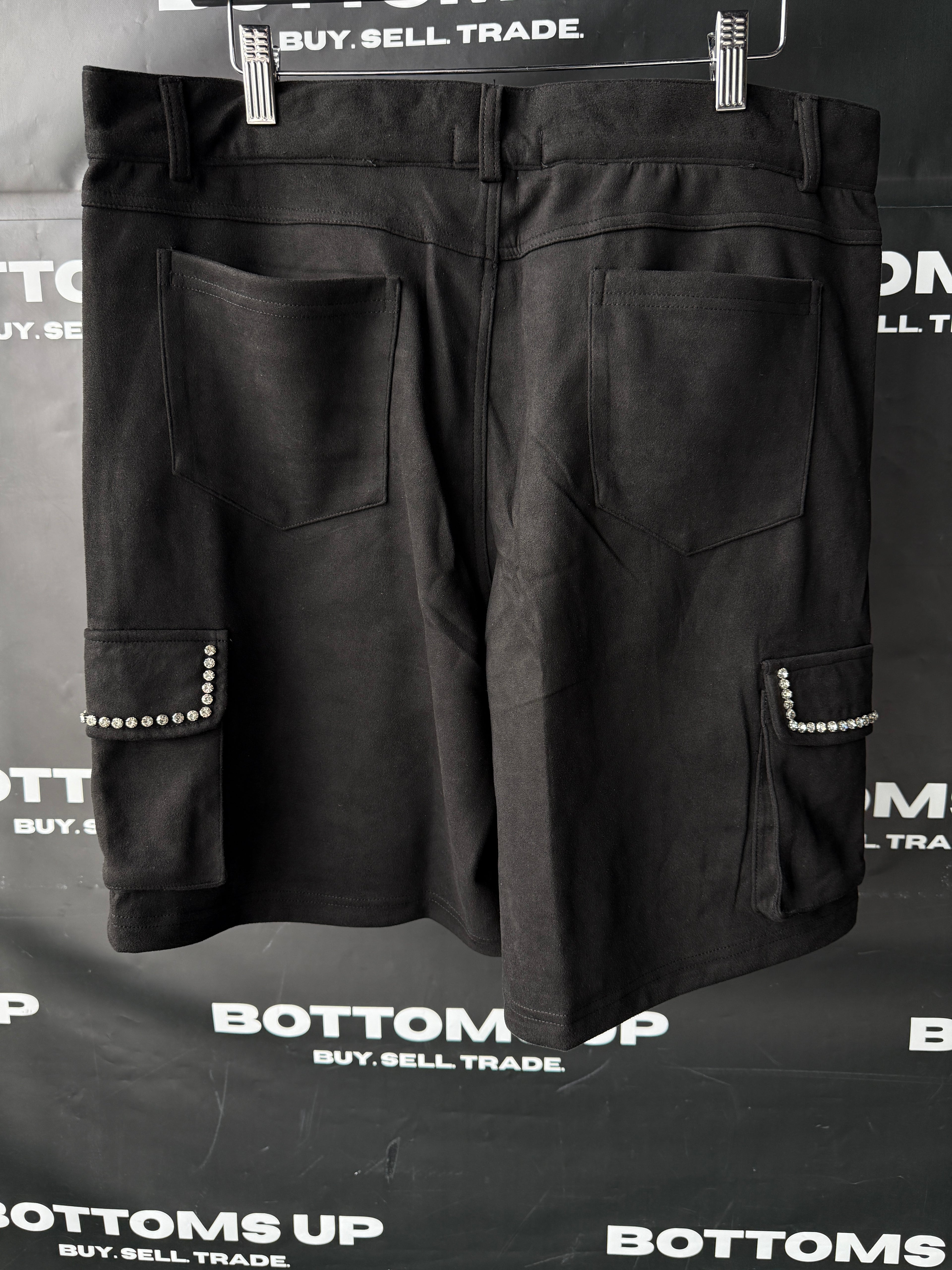 Prestige Rhinestone Set Black Shorts