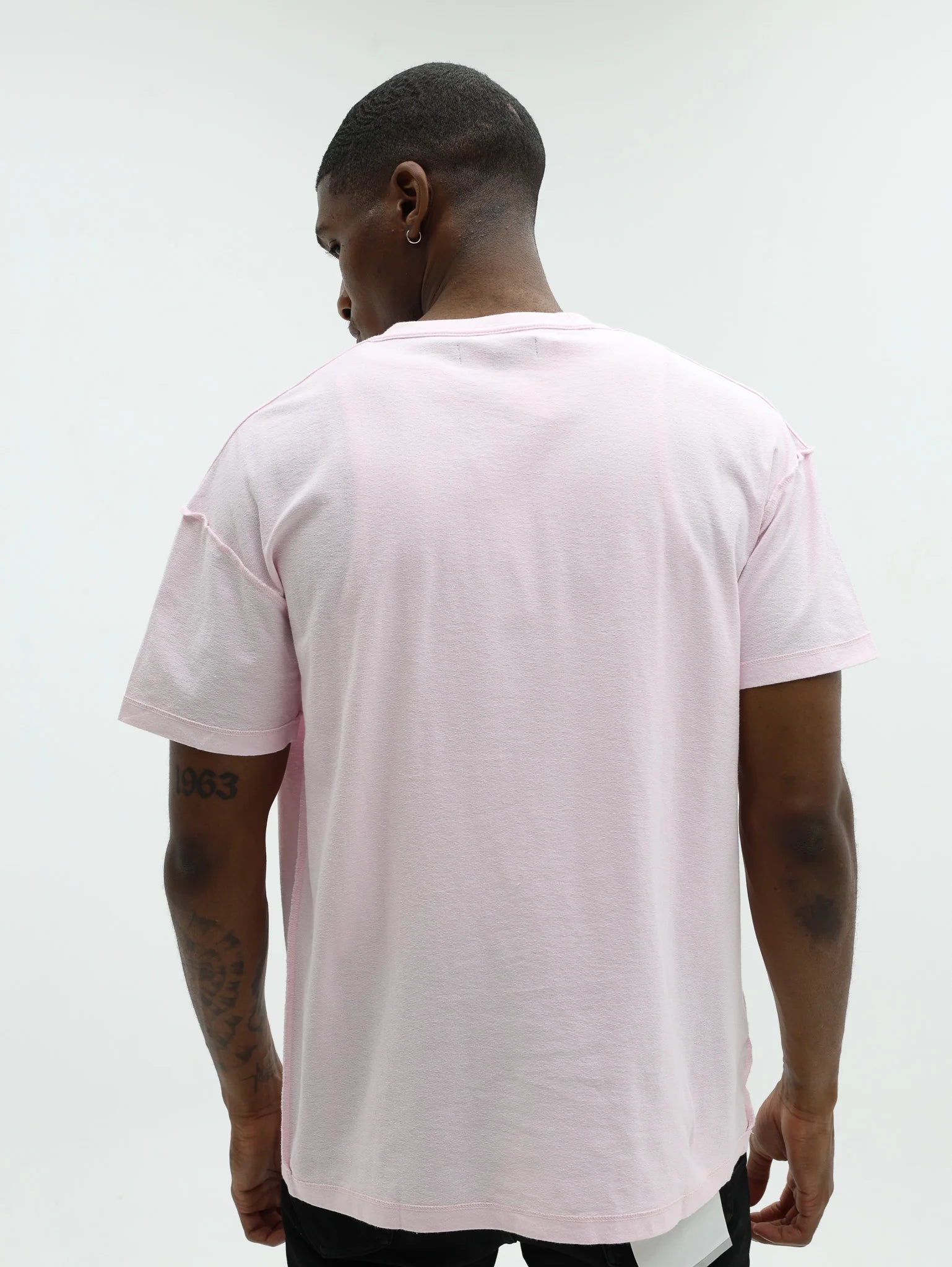 Purple Brand Cotton Logo Inside-out T-Shirt In Pink P101-TLLL425