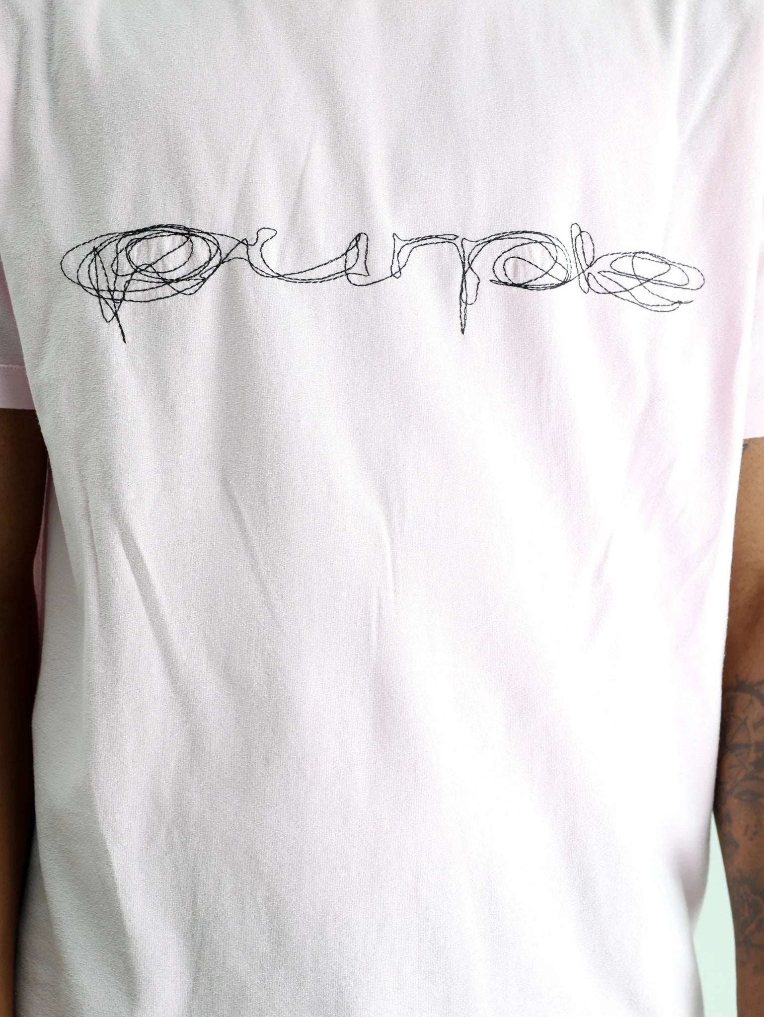 Purple Brand Cotton Logo Inside-out T-Shirt In Pink P101-TLLL425