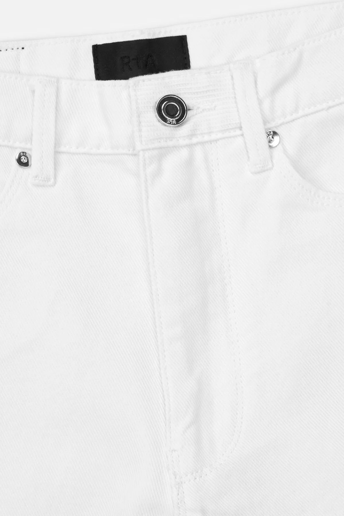 RTA Jamie Wide Leg Flare White Tri Paint Jean
