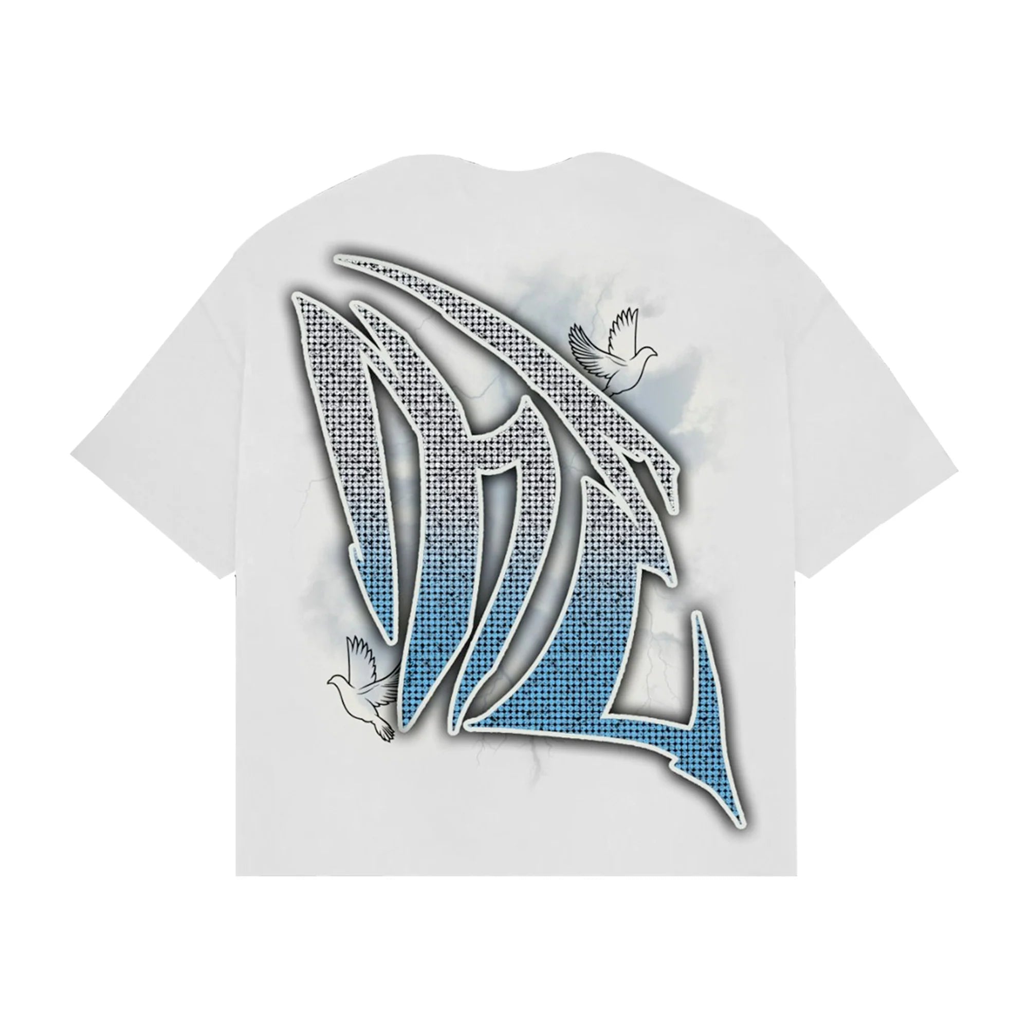Mixed Emotion White Dove Rhinestone T Shirt