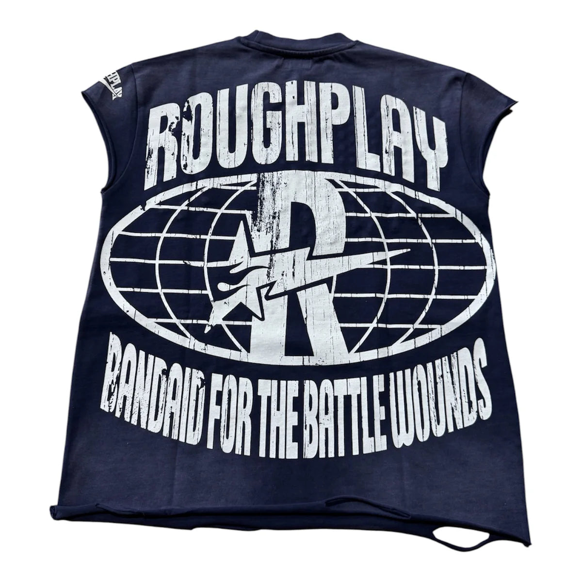 RoughPlay Chainsaw Sleeveless T-Shirt In Blue