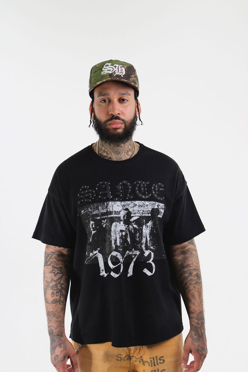 SANTE HILLS 1973 T-Shirt In Black
