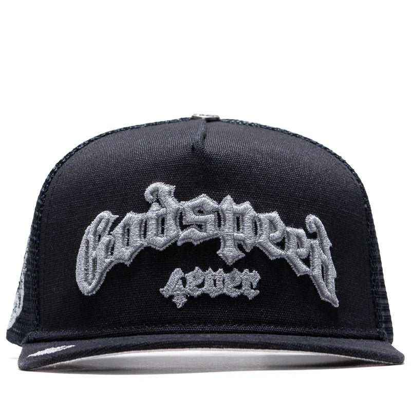 Godspeed Forever Black 3M Reflective Trucker Hat