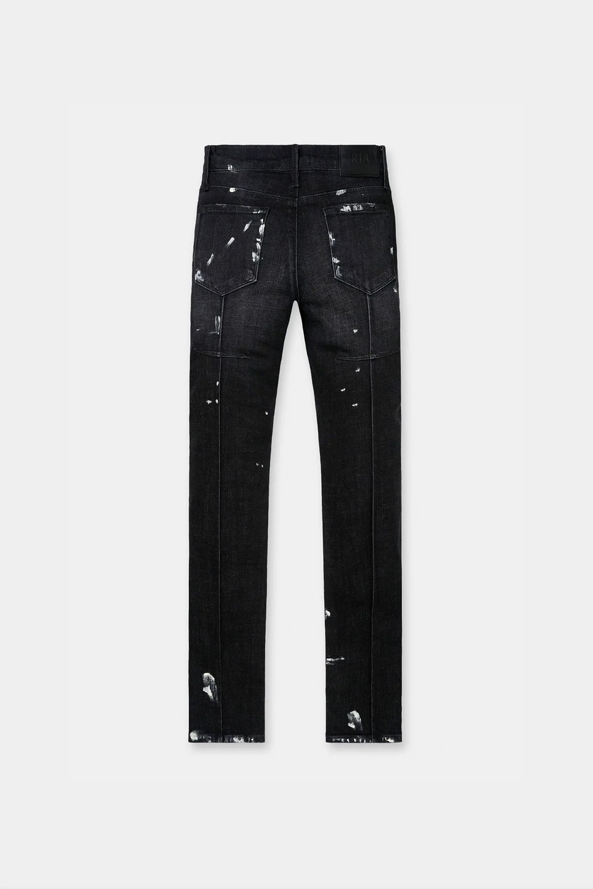 RtA Clayton Distressed Charcoal Paint Jeans (MH24D623-B1182CHSPL)
