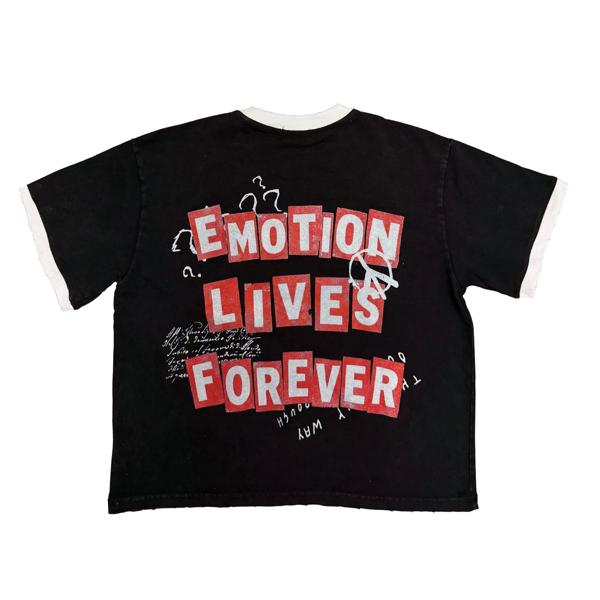 Mixed Emotion Static T-Shirt In Black