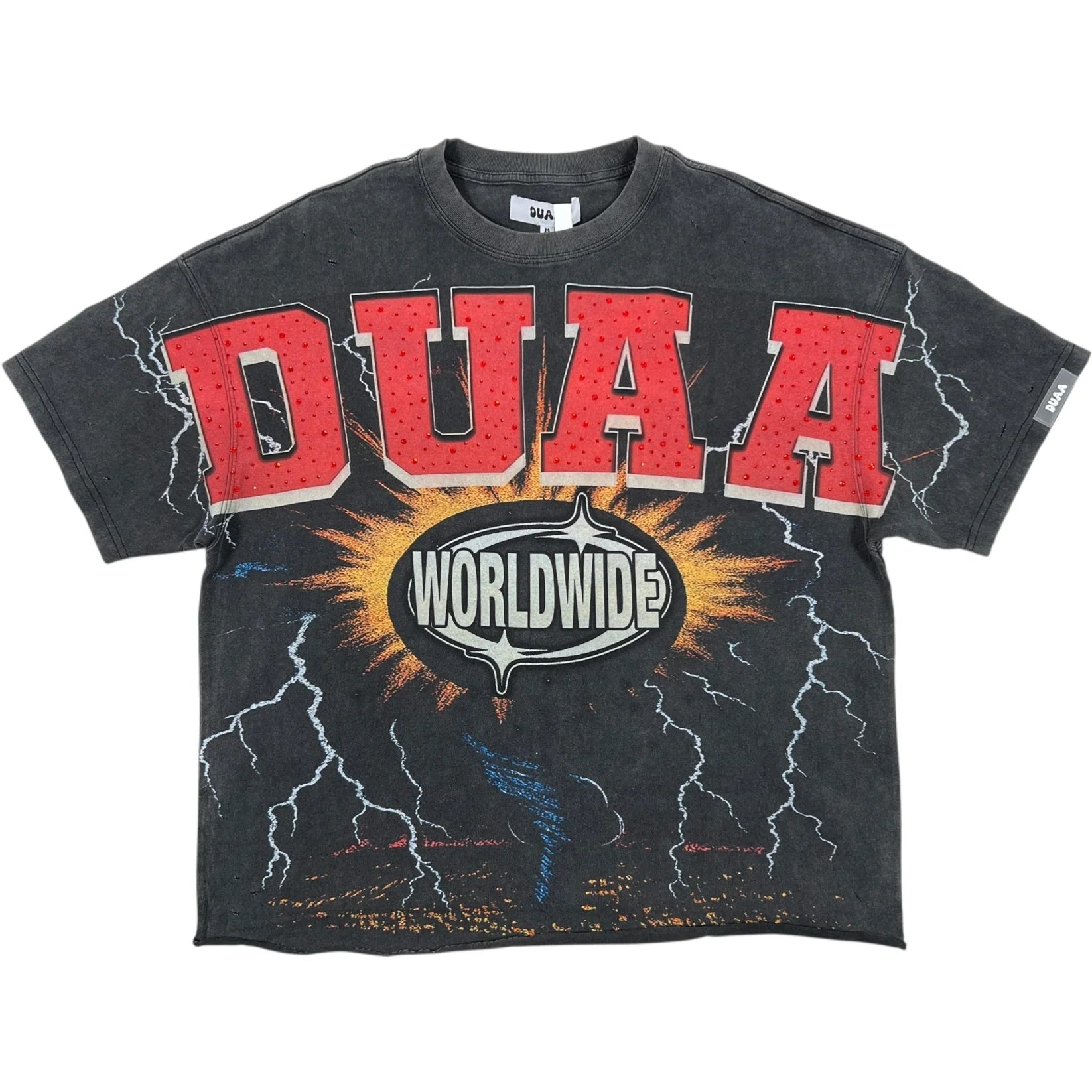 Duaa Worldwide Thunder T-Shirt In Gray
