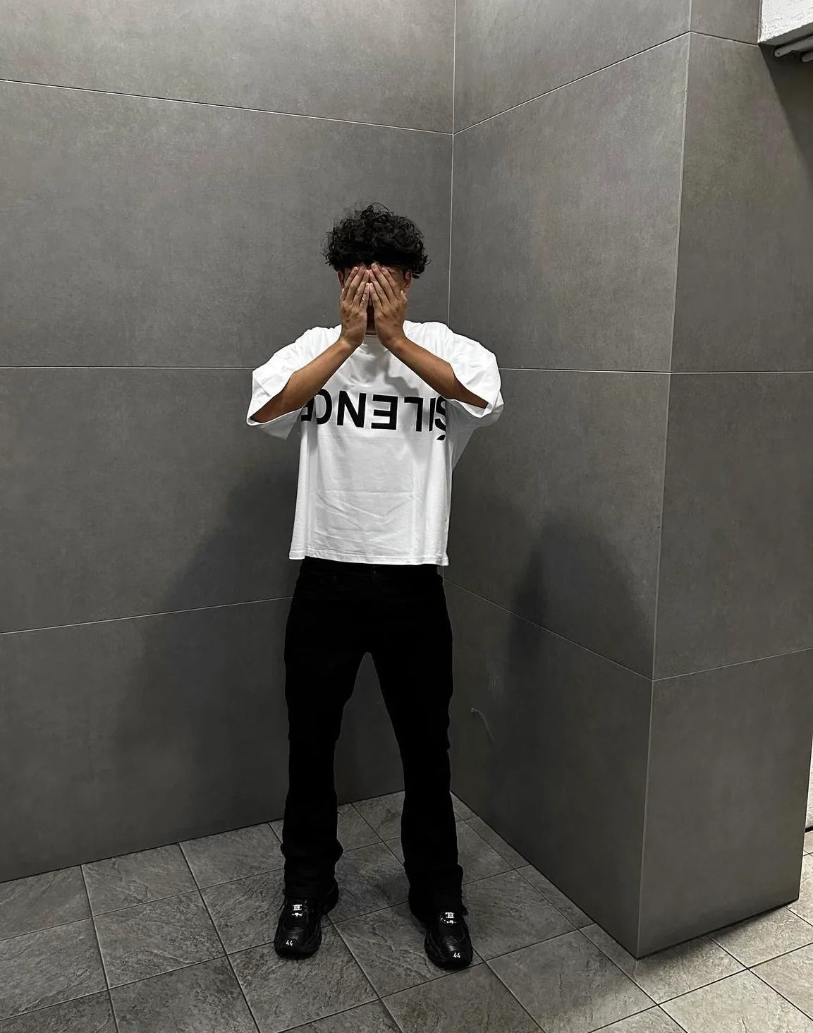 Onyx Apparel SILENCE In White T-Shirt