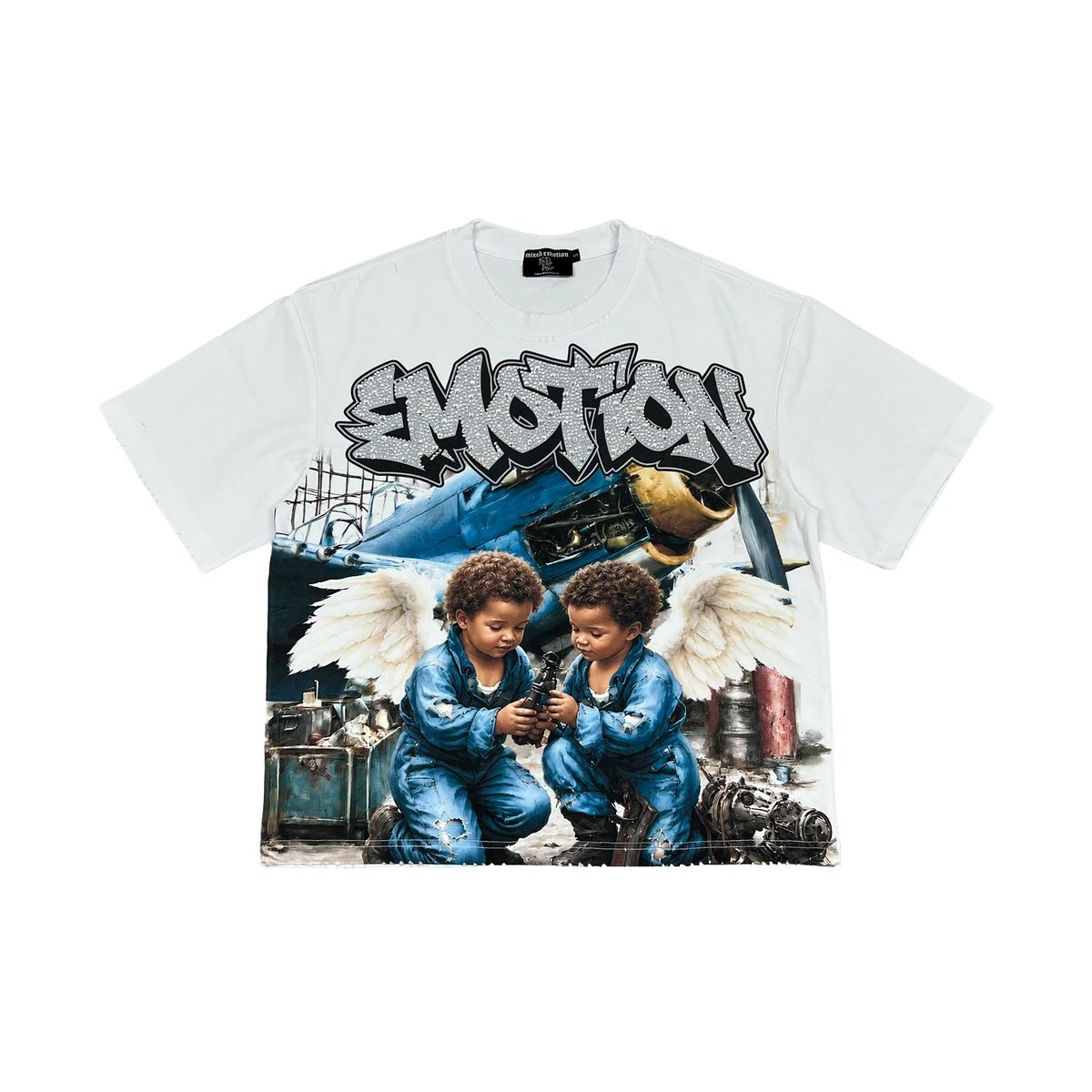Mixed Emotion Airborne T-Shirt In White