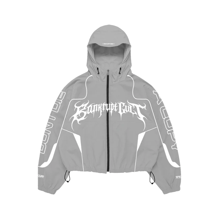 Bankrupt Cult Windbreaker Set In Grey